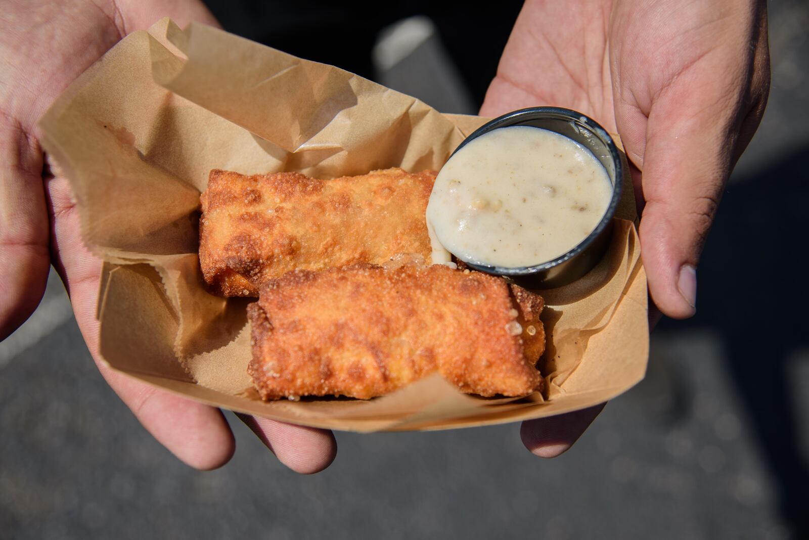 Eat Food Truck Jalapeno Popper Egg Rolls. PHOTO / TOM GILLIAM PHOTOGRAPHY