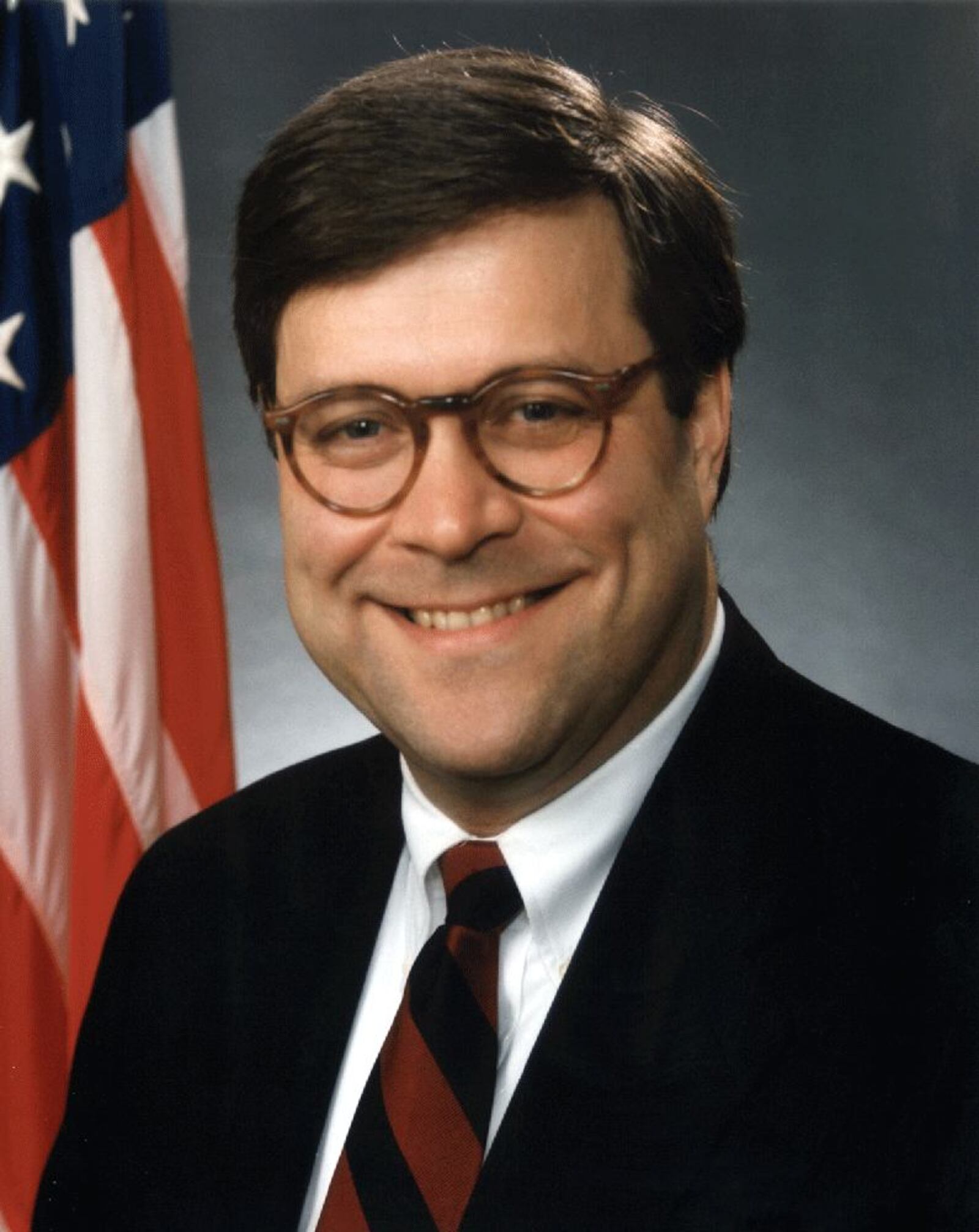 William Barr's officials photo as U.S. attorney general.