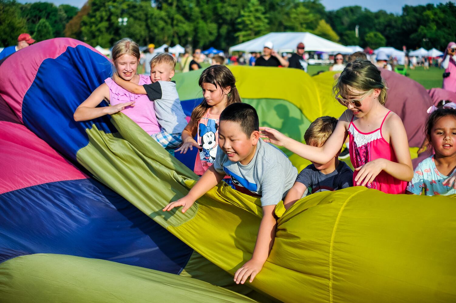 Ohio Challenge balloon glow and fireworks