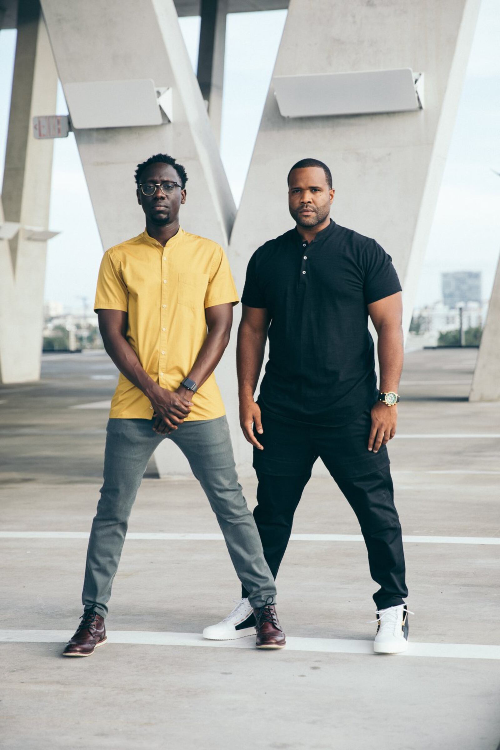 Kevin Kev Marcus Sylvester (right) and Wil B Baptiste of Black Violin, performing at the Schuster Center in Dayton on Tuesday, Nov. 5, is self-releasing their fourth album, Take the Stairs, on Friday, Nov. 1. CONTRIBUTED