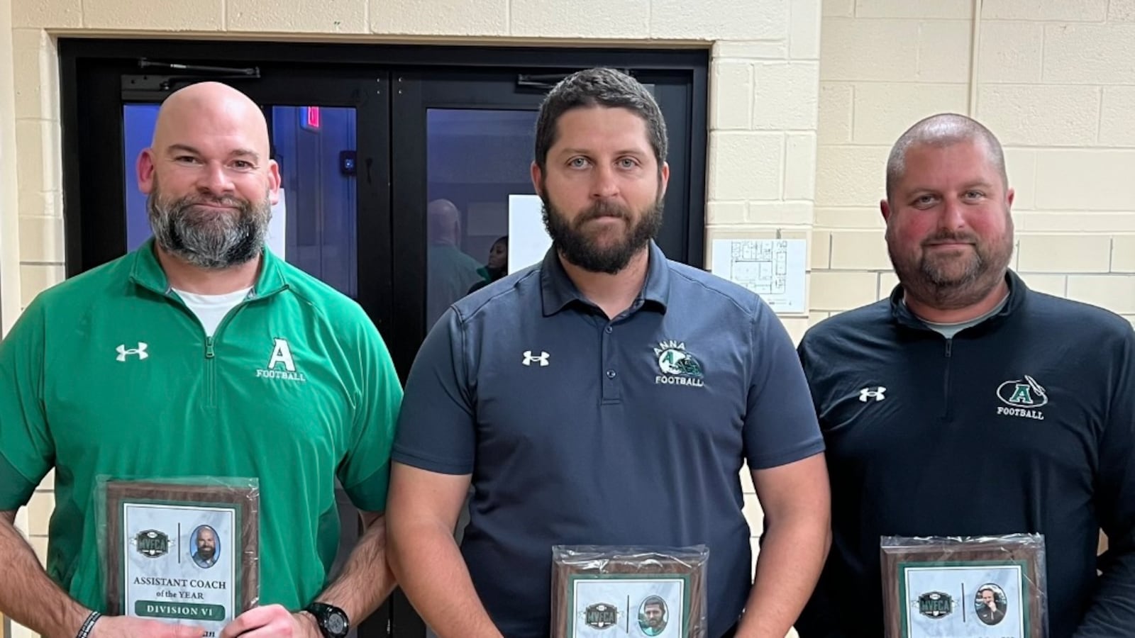 2024 Miami Valley Football Coaches Association coaches of the year Nick Marino, Chris Duncan and Kristian Althauser