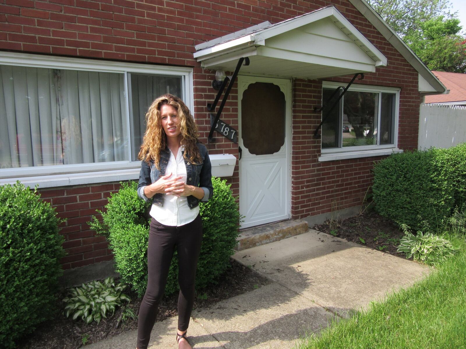 Erin Mills bought her home in Kettering with the help of the city’s downpayment assistance program. Her house payment is far less than she paid in rent at her former home in Clarksville. PHOTO by Lynn Hulsey