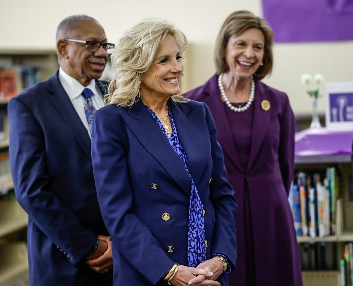 First lady visits Dayton