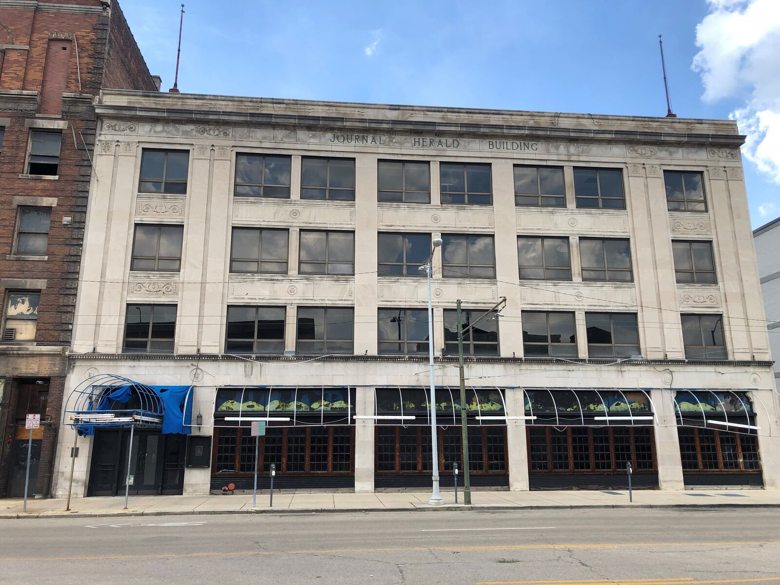 The Journal Herald building on the 100 block of East Fourth Street. CORNELIUS FROLIK / STAFF