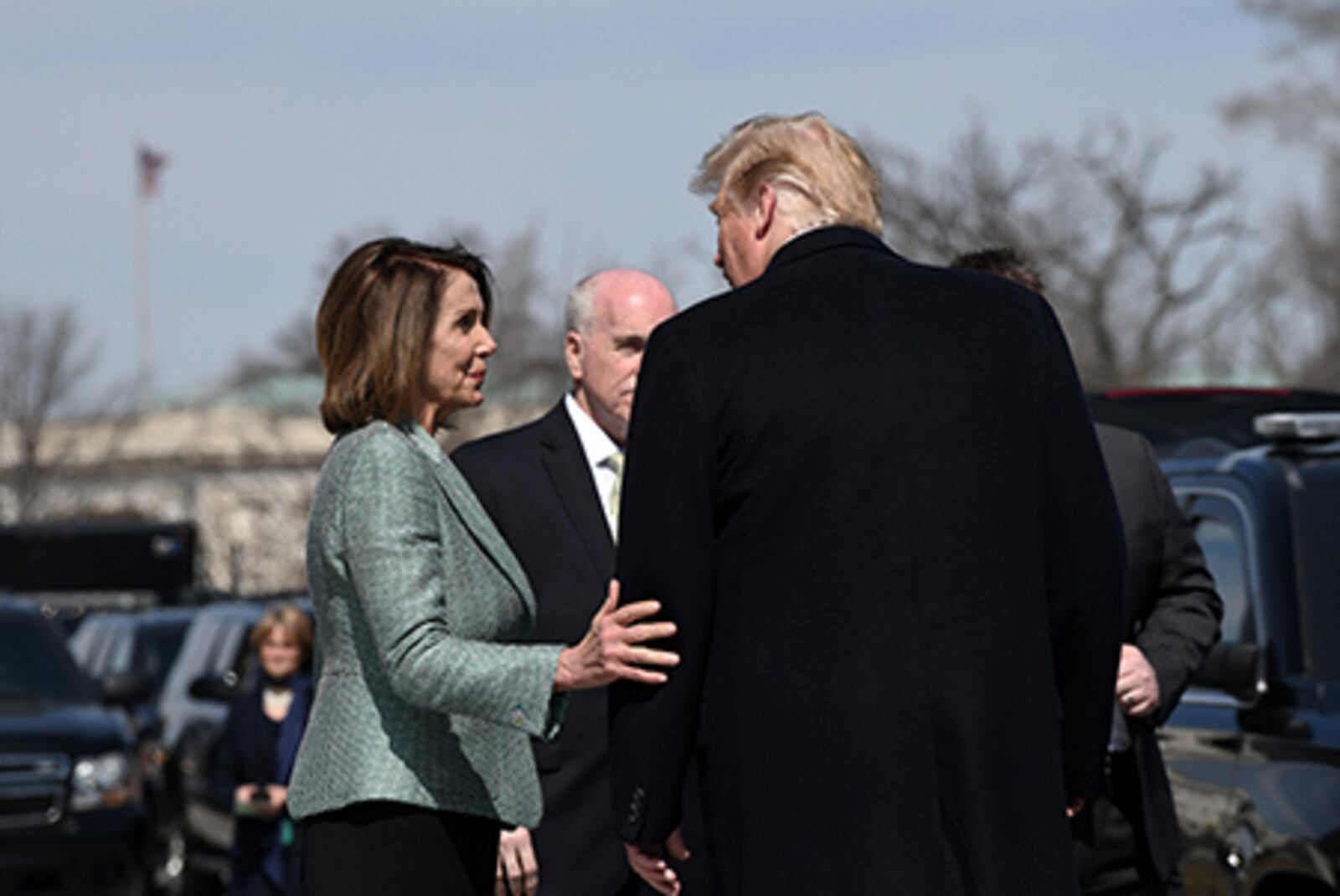 A recurring fight about President Donald Trump’s U.S.-Mexico border fence and immigrant detention practices is making it difficult for House Speaker Nancy Pelosi, D-Calif., and Senate Majority Leader Mitch McConnell, R-Ky., to make progress on a broader, full-year $1.4 trillion spending bill.