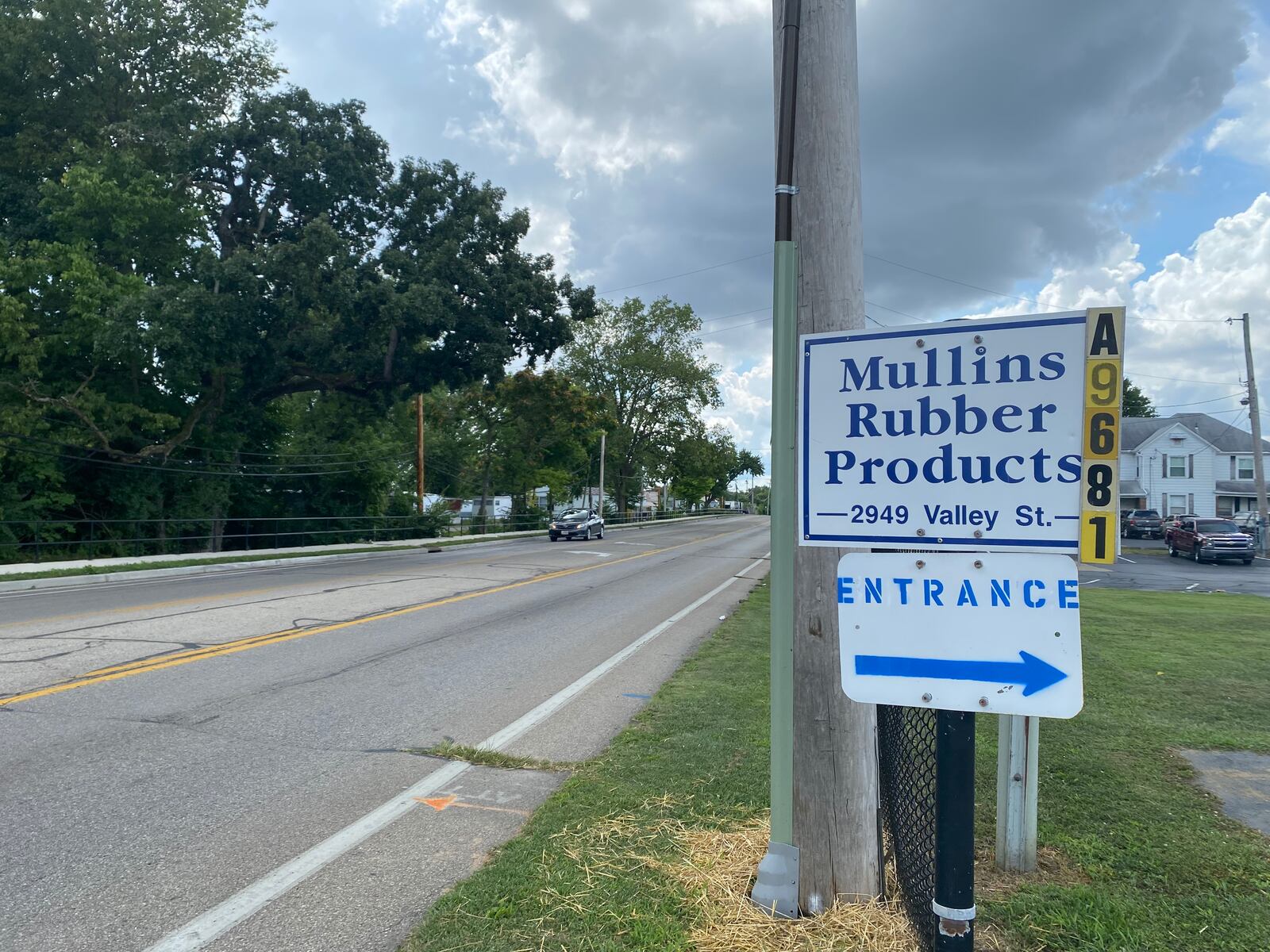 Outside of the Mullins Rubber Products site, the Valley Pike VOC site. Eileen McClory/staff