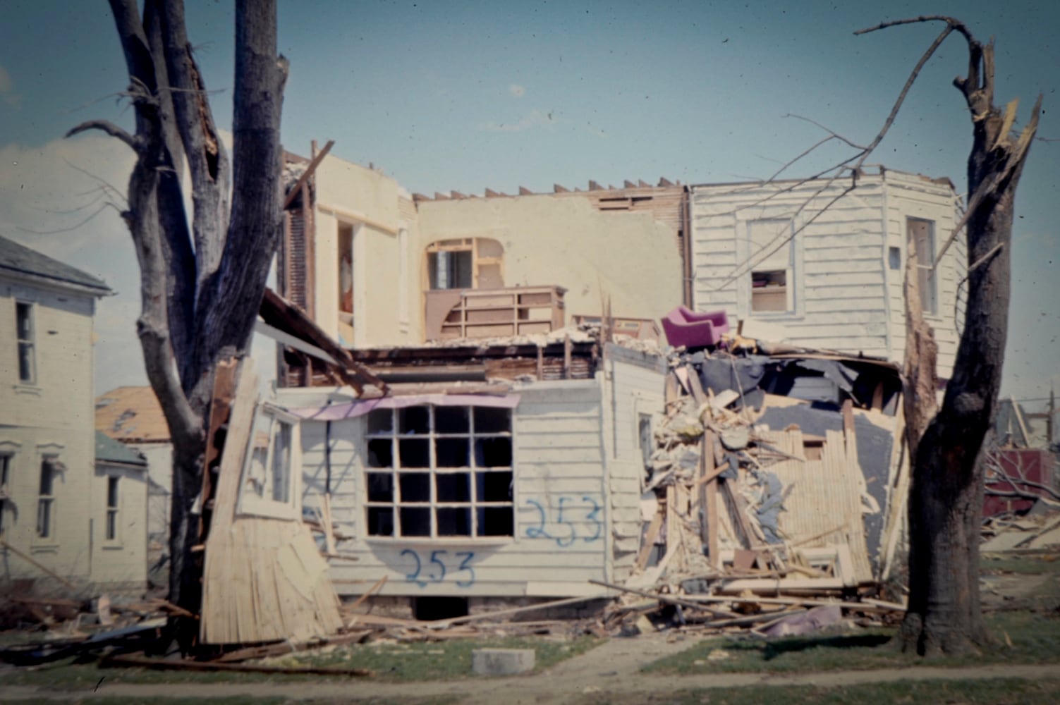 1974 Xenia tornado aftermath