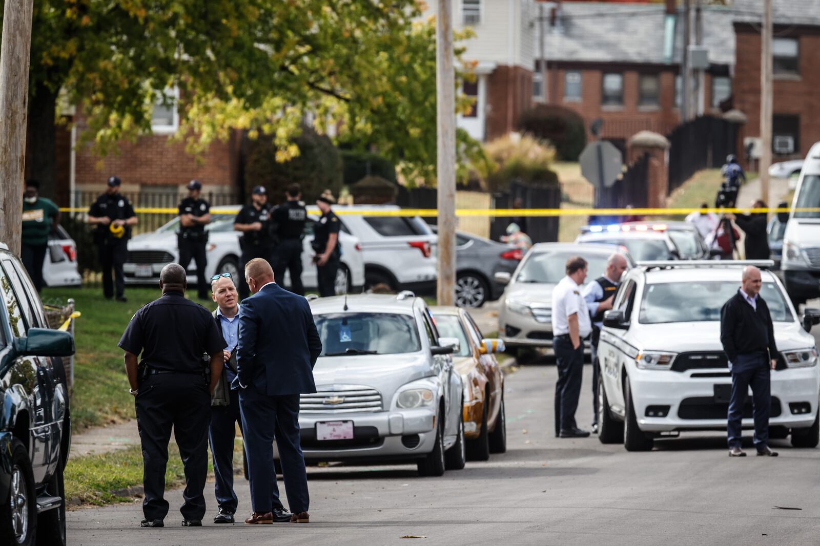 A Dayton police officer stabbed while responding to a mental health call Thursday, Oct. 13, 2022, on Bancroft Avenue was reported in stable condition at Miami Valley Hospital. JIM NOELKER/STAFF