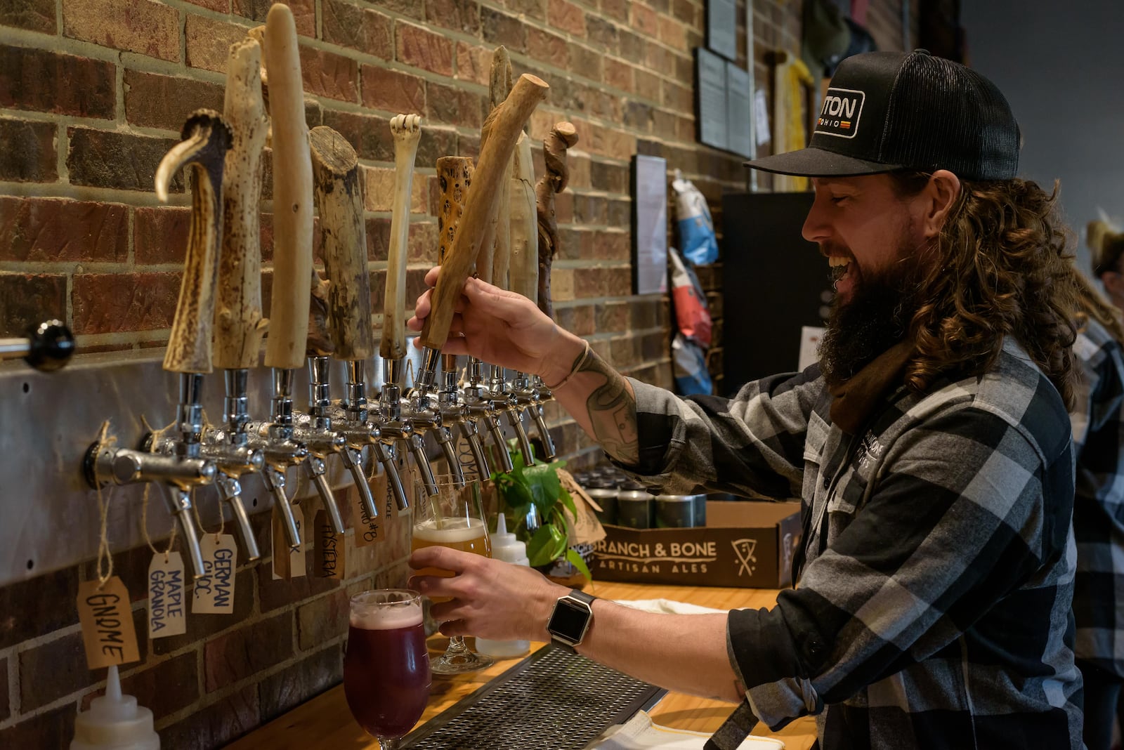 Branch & Bone Artisan Ales features a wide variety of beer in their taproom at all times. TOM GILLIAM / CONTRIBUTING PHOTOGRAPHER