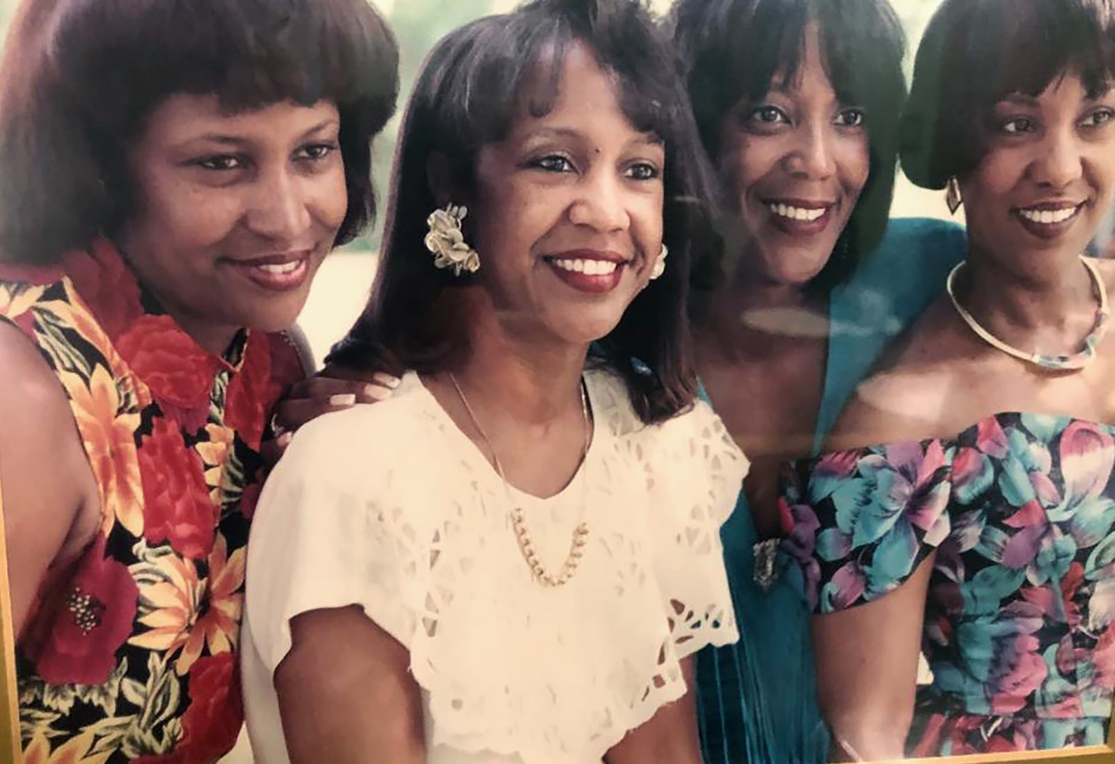 Donna Ball's life has been shaped by the close relationship she had with her three sisters. After losing her oldest sister, Rhonda (right) and youngest, Charlene (far left) both to lung cancer within a year of one another in 2021 and 2022, Ball (second from left) became focused on her artwork once again. Also shown is sister Pam (second from right). CONTRIBUTED





