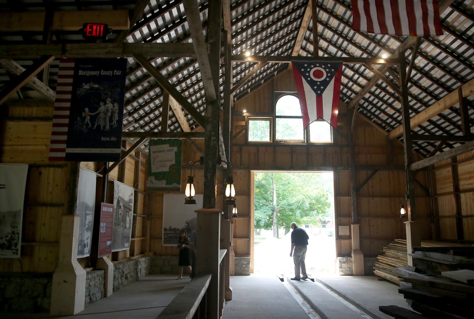 The historic Montgomery County Fairground Horse Barn No. 17 was  built in 1901 with stalls for more than 75 show horses.  LISA POWELL / STAFF