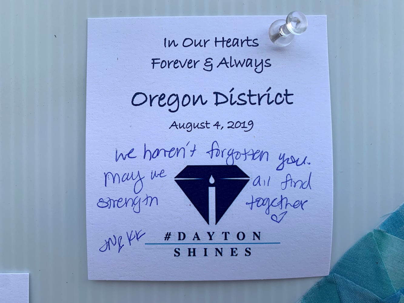 PHOTOS: Messages of heartbreak and hope cover the Tree of Life memorial honoring those killed in the Oregon District mass shooting