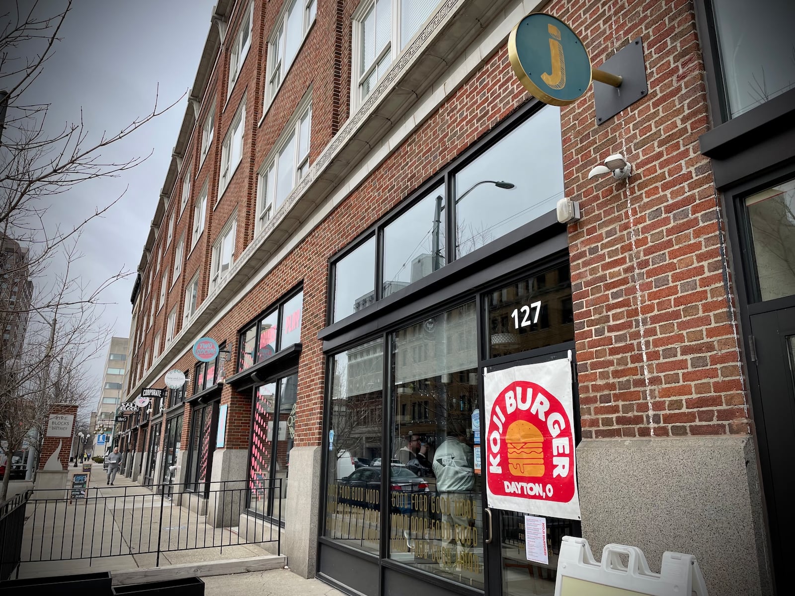 Koji Burger is offering lunch and dinner service 11 a.m. to 8 p.m. Saturday, March 15 at 127 E. Third St. in Dayton’s Fire Blocks District. NATALIE JONES/STAFF