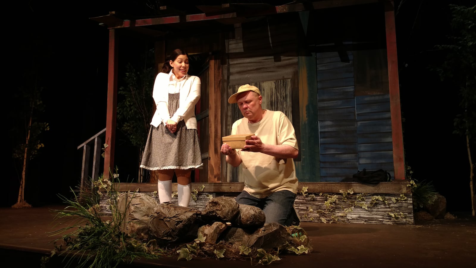 Annie Pesch and Gary Thompson in the Young at Heart Players’ production of “First Kisses” in  2017. CONTRIBUTED