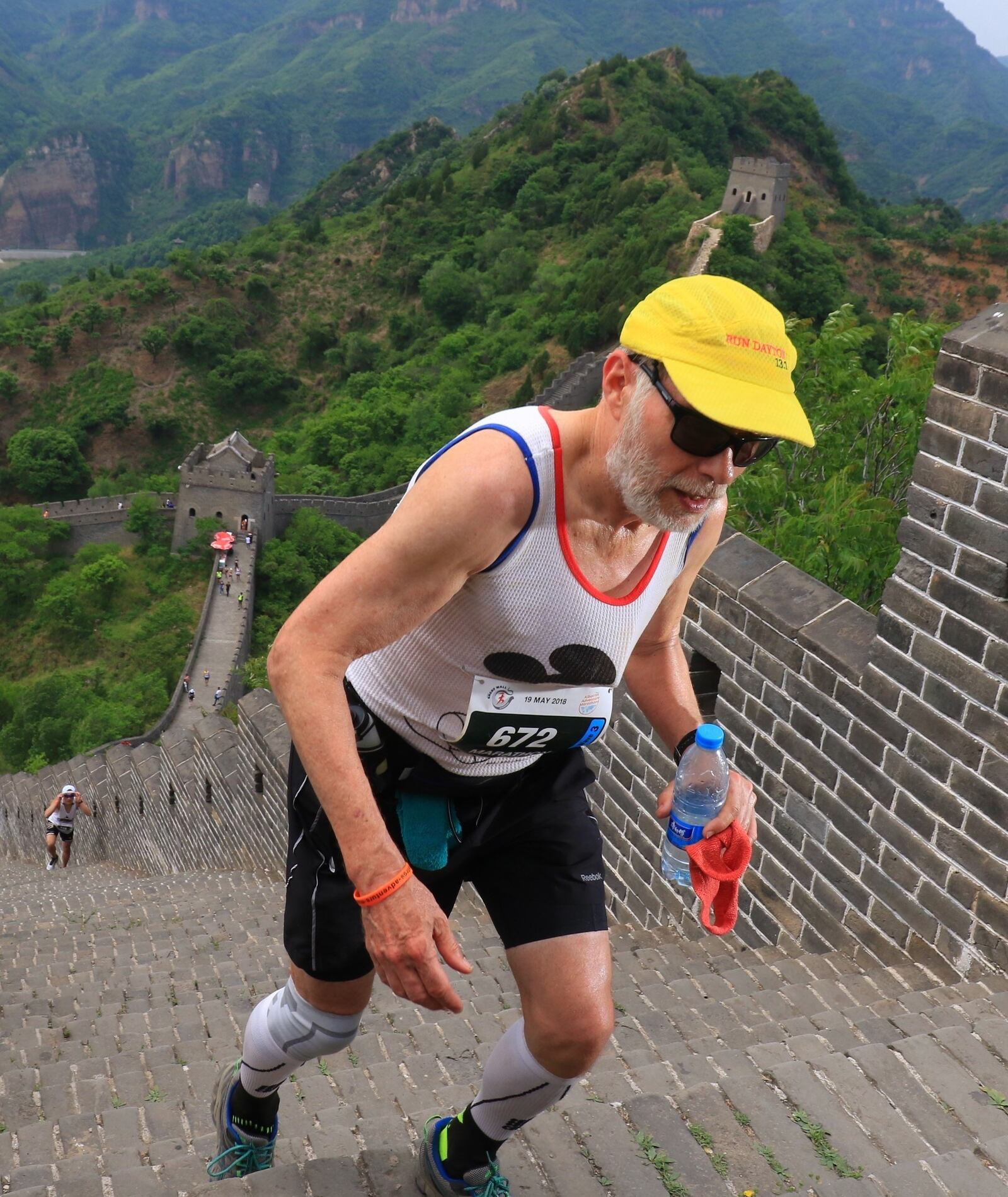 Bob Welbaum running a marathon in China on the Great Wall in May of 2018. CONTRIBUTED