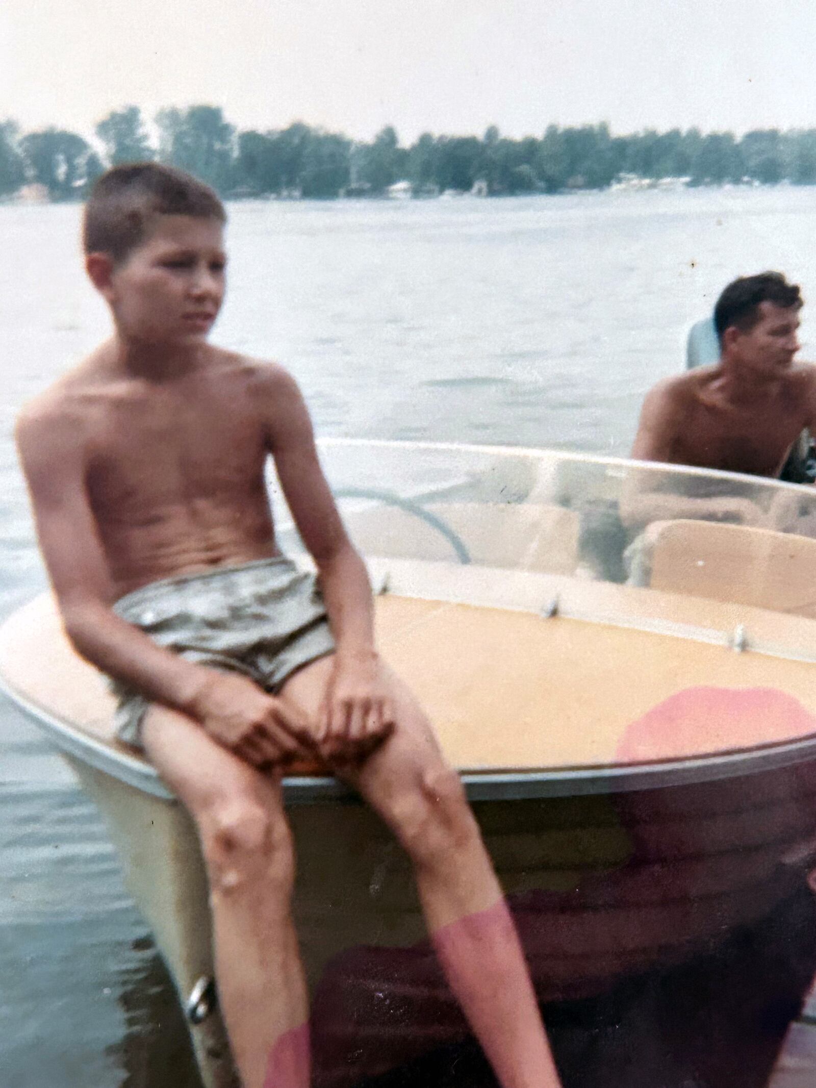 Tim Stonecash, left, with his dad Bob Stonecash in Michigan 1965. The father passed away the following year CONTRIBUTED.