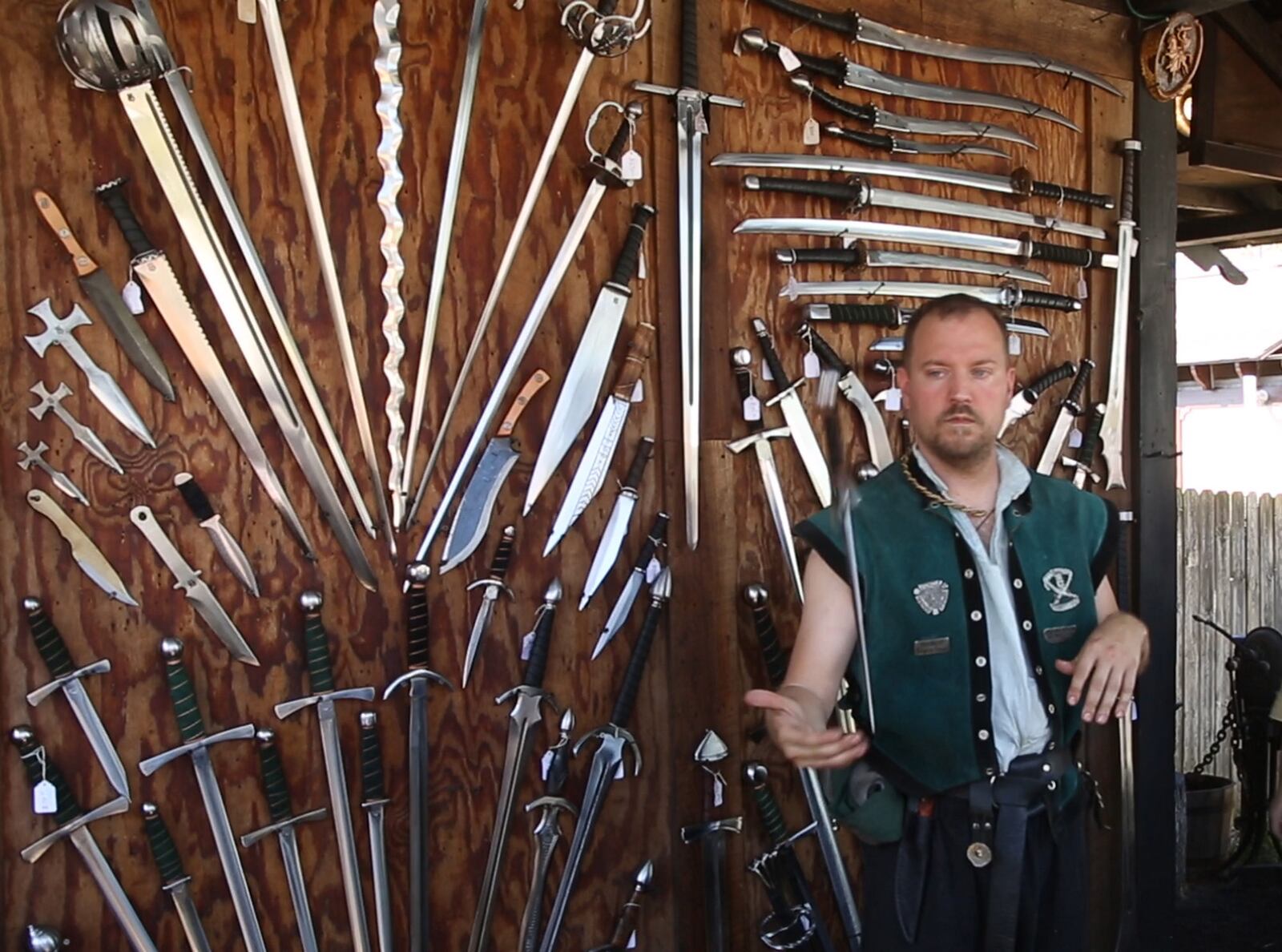 Legacy Forge Armory at the Ohio Renaissance Festival.   TY GREENLEES / STAFF