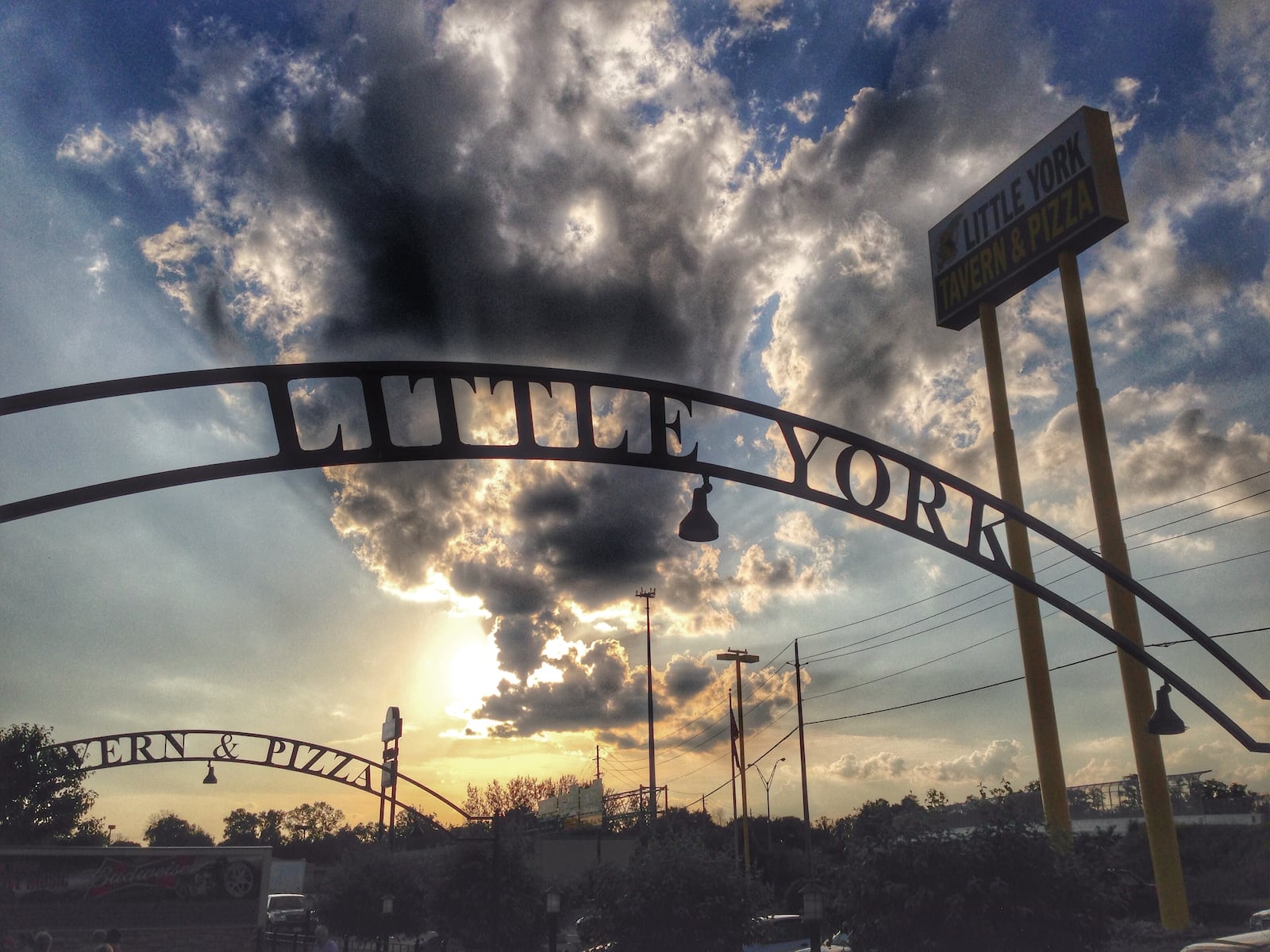 The patio at The Little York Tavern in Vandalia is spacious and friendly. CONNIE POST/STAFF