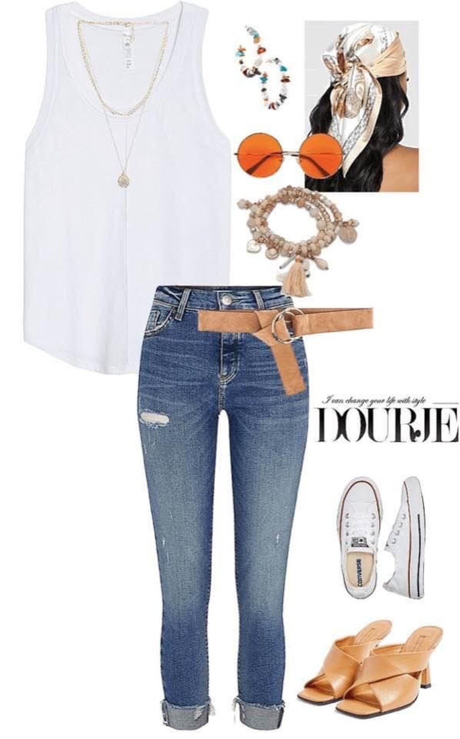 A summer look curated by Dayton stylist Dourje. CONTRIBUTED