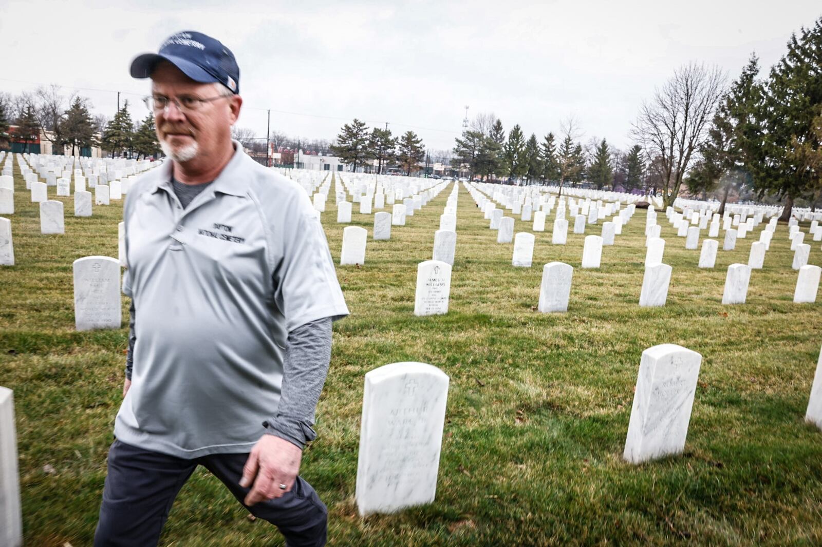 Navy veteran, James Coleman is a graduate of the Montgomery Conty Veterans Court and now works at the Dayton National Cemetery. JIM NOELKER/STAFF