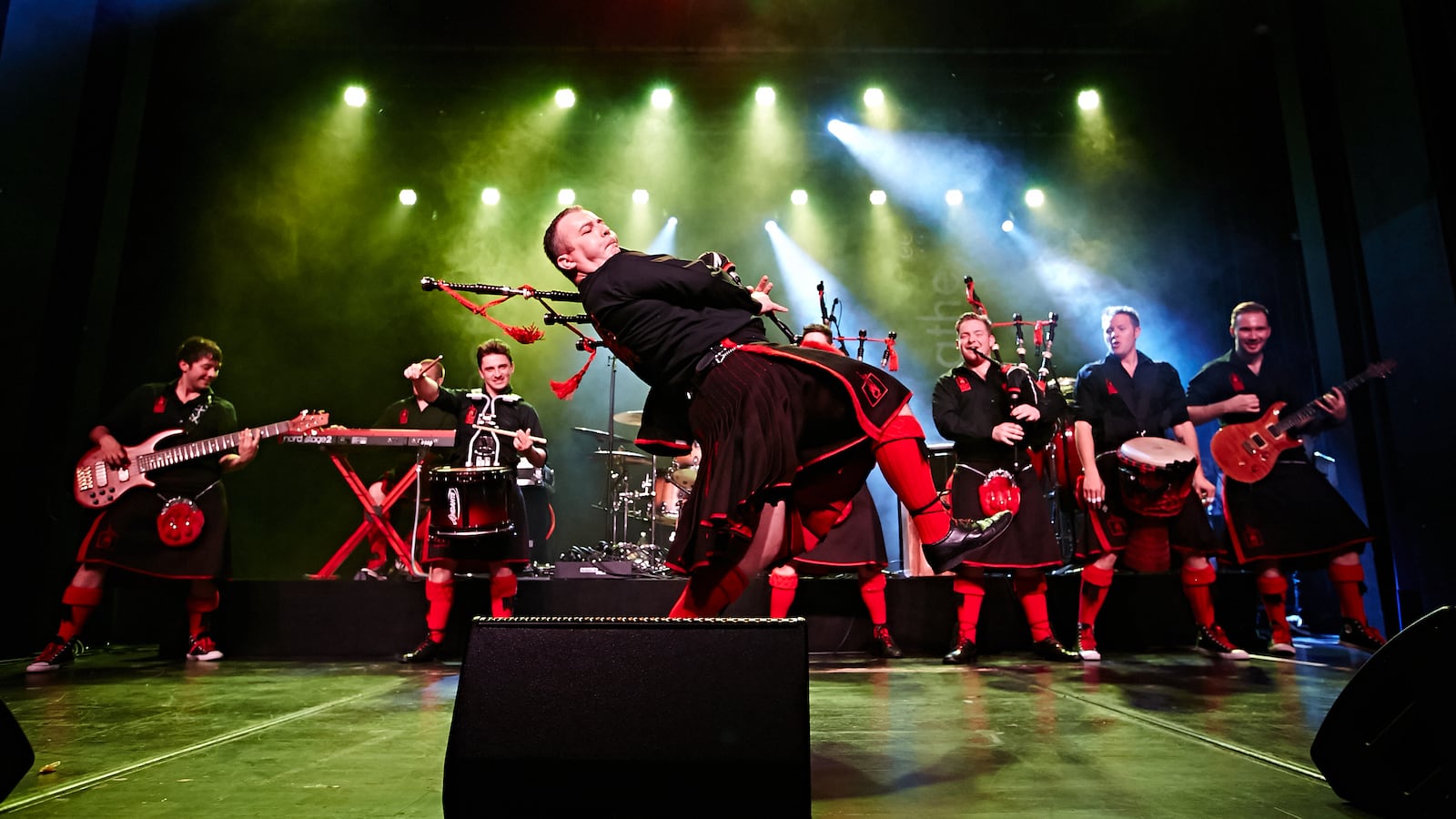 The Red Hot Chilli Pipers, the 2007 winners of the televised U.K. talent program, “When Will I Be Famous,” perform at Victoria Theatre in Dayton on Thursday, April 21.