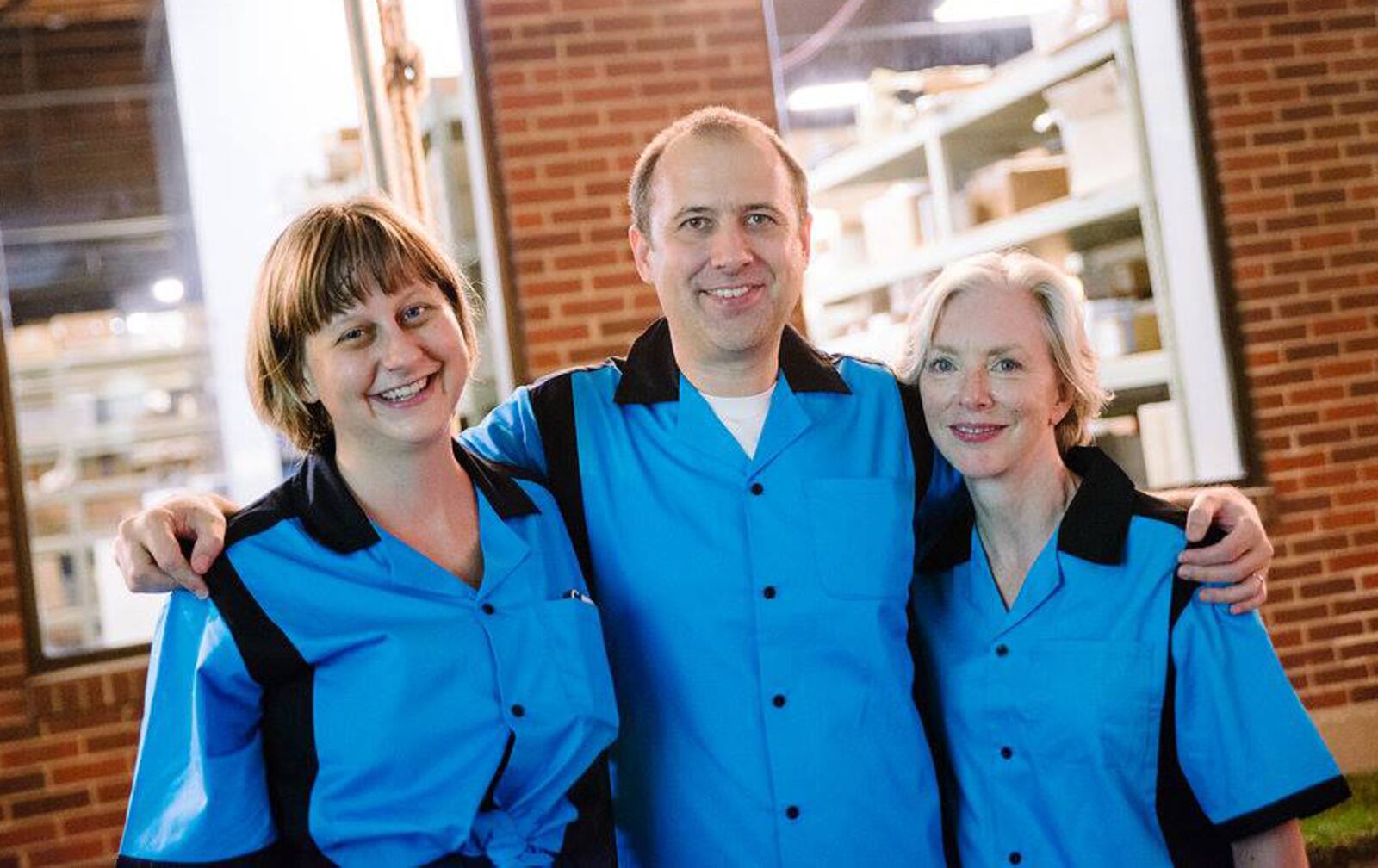 Shayna  McConville, Matt Sauer and Jill Davis, the original PechaKucha Dayton organizer.  CONTRIBUTED PHOTO