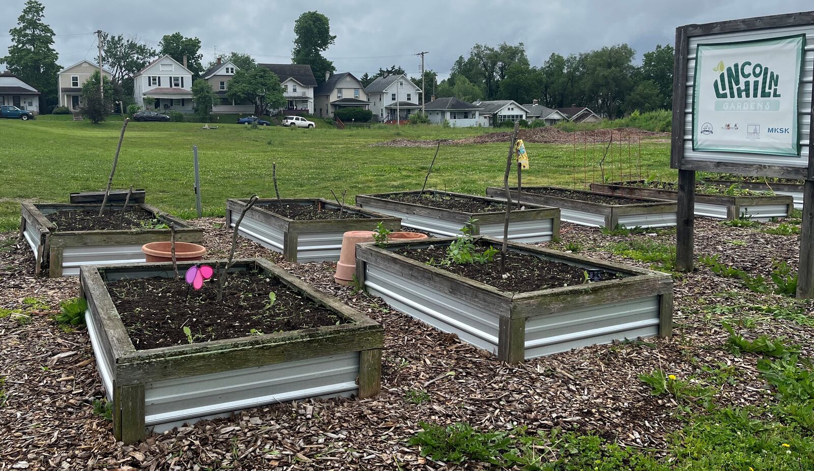 The Lincoln Hill Garden in the 400 block of Nassau Street sits next to vacant land that was the former home of Lincoln school. The land will be redeveloped into a new child care center. CORNELIUS FROLIK / STAFF