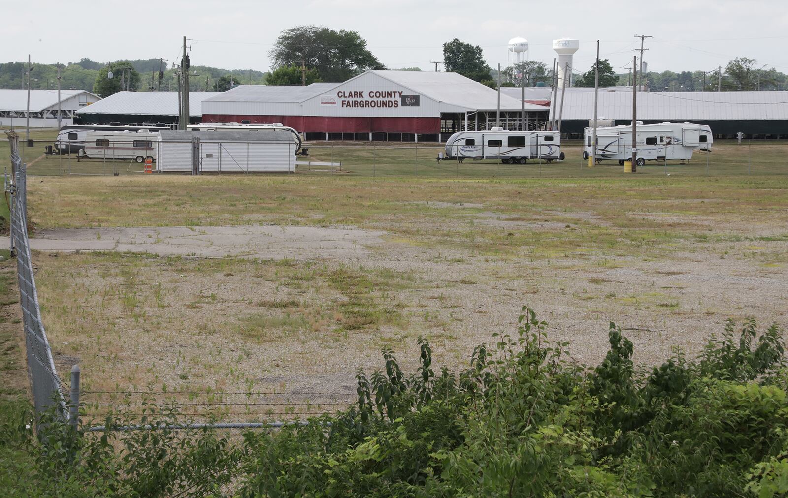 The former site of the Army Natioinal Guard Armory where the proposed development would be located by the Clark Couty Fairgrounds. BILL LACKEY/STAFF