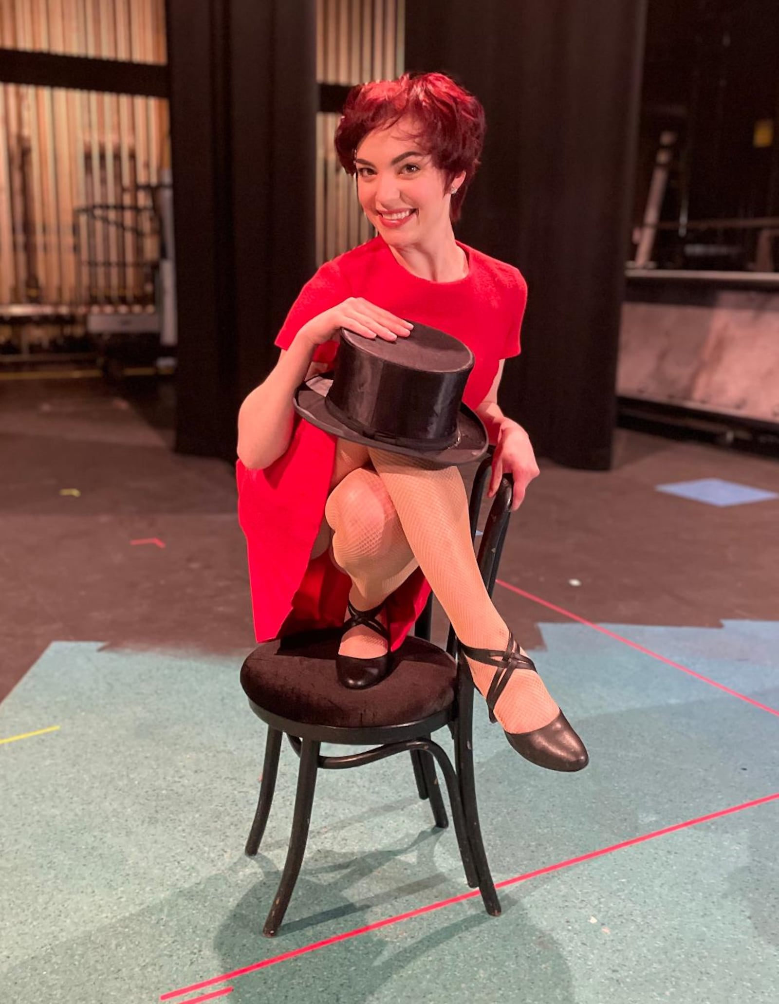 Tassy Kirbas stars in Wright State University's production of "Sweet Charity." CONTRIBUTED