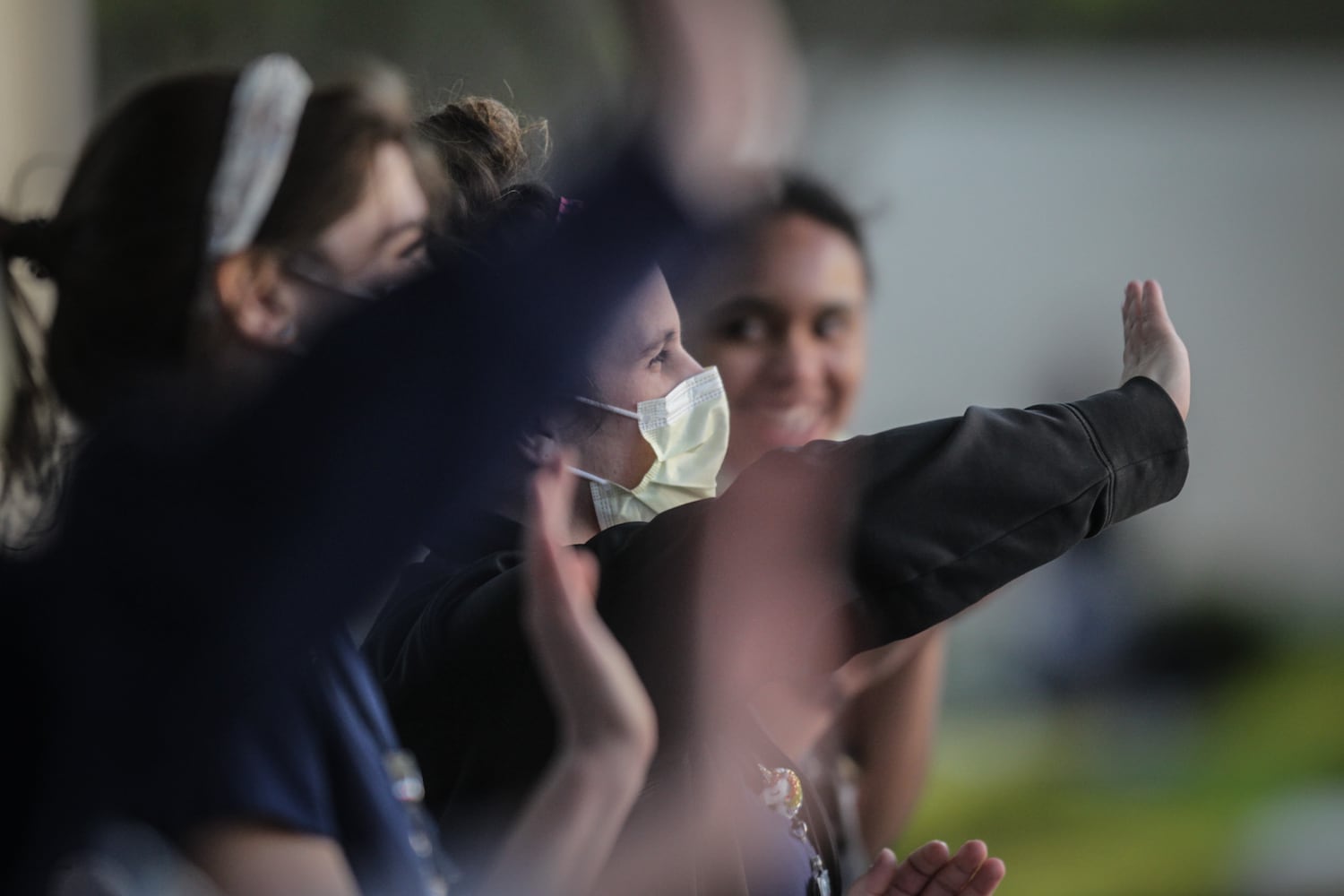 PHOTOS: First responders honor health care workers at Miami Valley