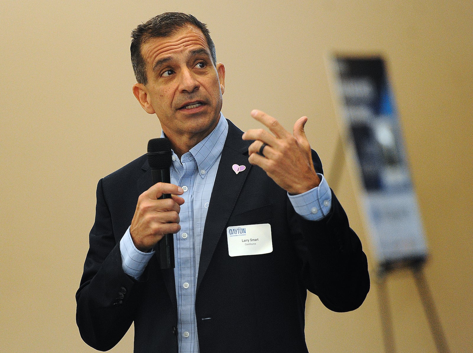 Larry Smart, chief financial officer for CareSource, was the featured speaker Friday, June 14, 2024 for the Dayton Area Chamber of Commerce breakfast briefing at the NCR County Club. MARSHALL GORBY\STAFF