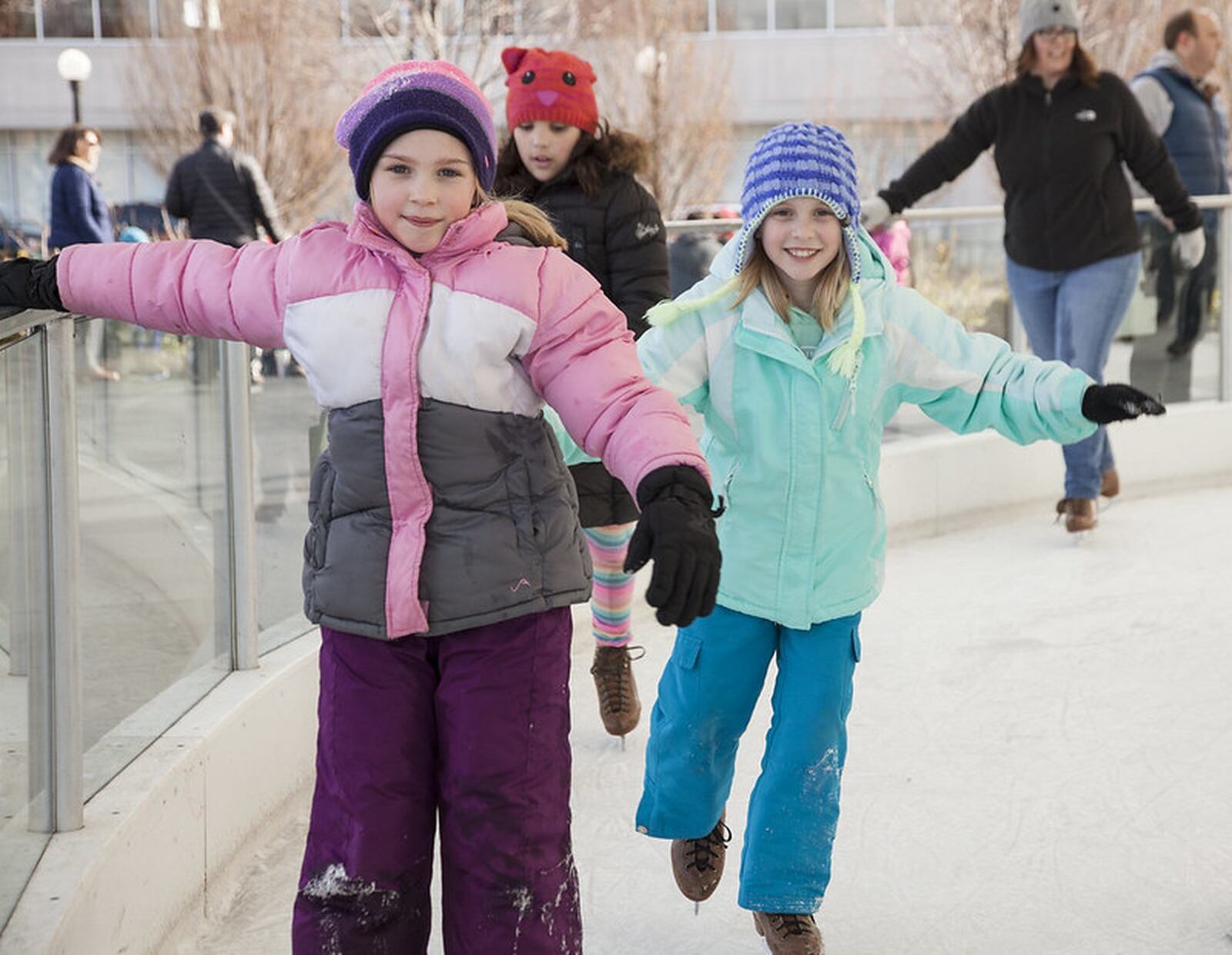 MetroParks Ice Rink, located under the pavilion at RiverScape MetroPark, 237 E. Monument Ave., has a full slate of seasonal events on tap to help celebrate the holidays. CONTRIBUTED