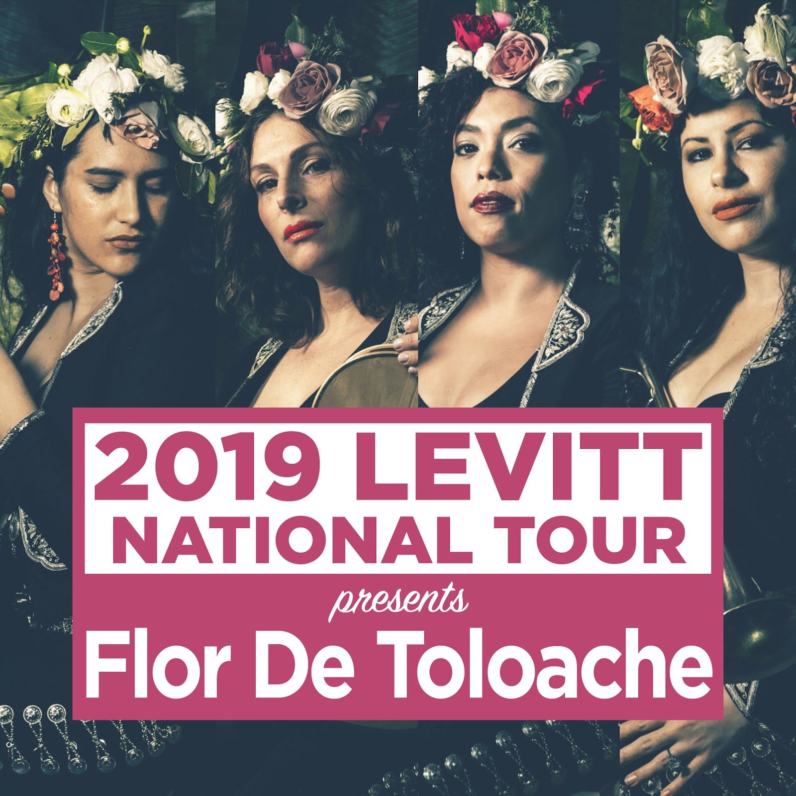 Flor De Toloache | Friday, June 21 | World-Latin  Levitt Pavilion Dayton has announced its 2019 season. This year’s concerts will be held at 7 p.m. Thursdays, Fridays, and Saturdays. There will be a family concerts third Sunday of each month — except Sunday, July 21  —  at  4:30 p.m. The Greatest Showman will be shown t the pavilion Sunday, July 21 beginning at  at dusk as part of the PNC Family Series