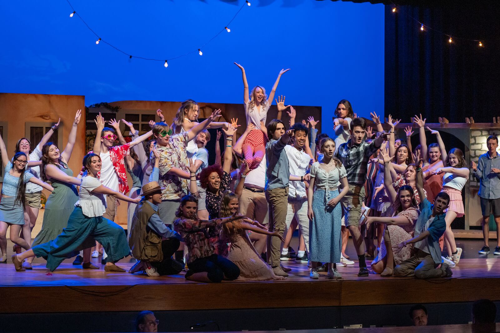 The cast of Springboro High School's production of "Mamma Mia!" CONTRIBUTED