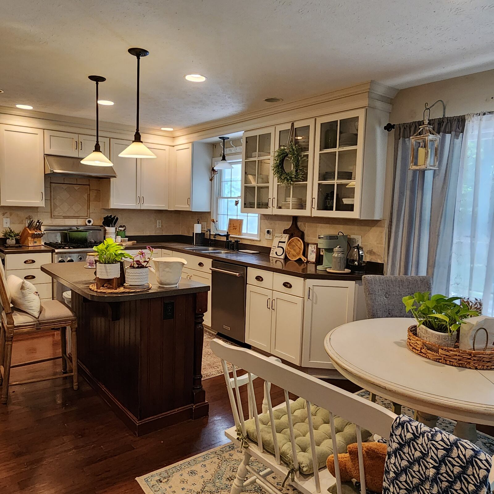 The classic-style kitchen in this Beavercreek home is a great fit for the Wellbaum family. CONTRIBUTED 