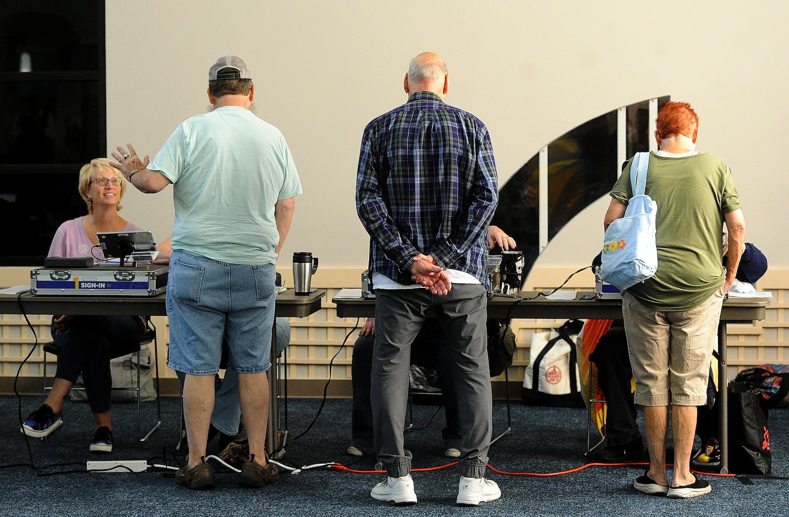 Voter turnout was high for an August election at the Southview Children and Family Center, Tuesday Aug. 8, 2023. MARSHALL GORBY\STAFF