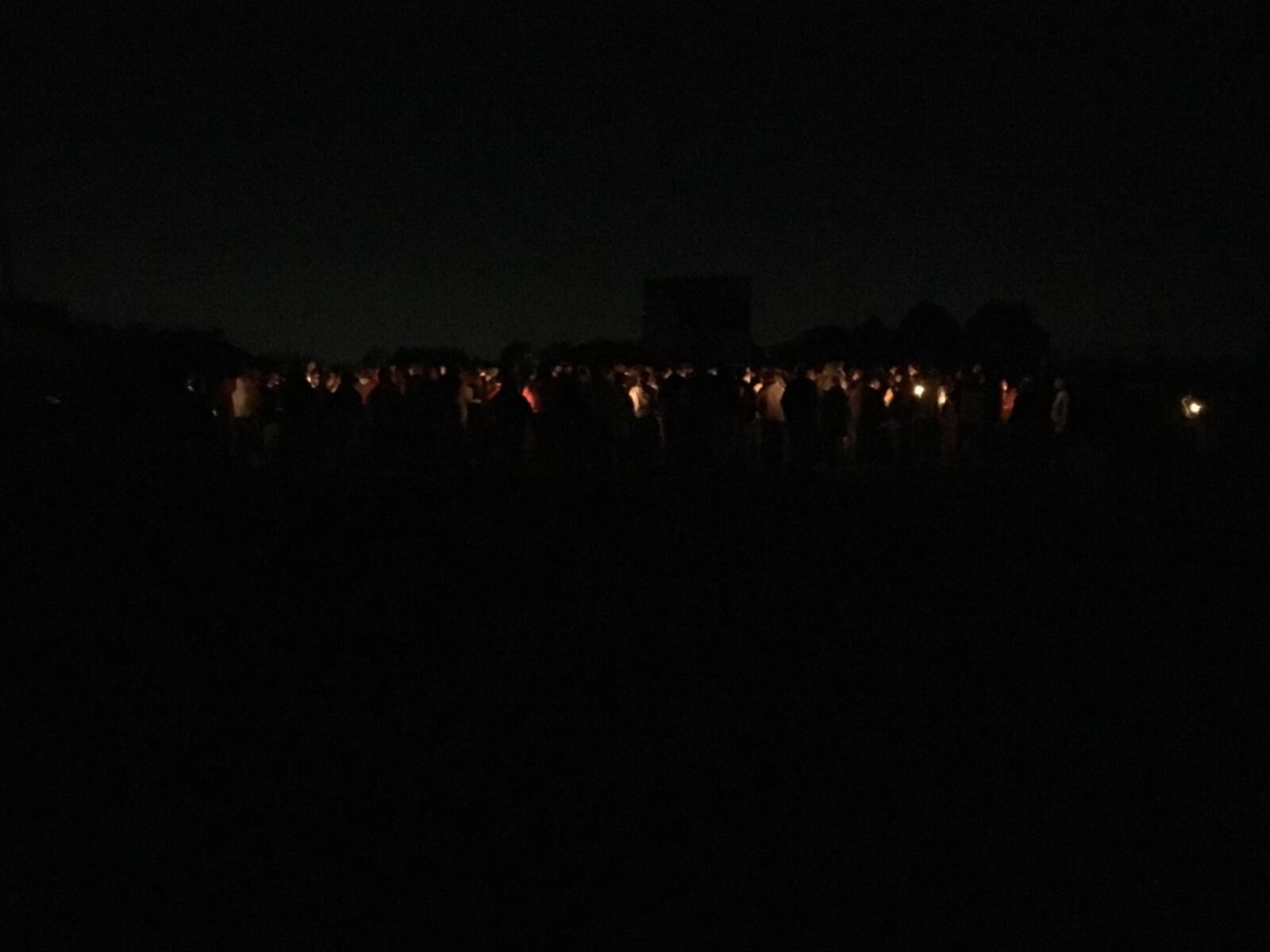 Classmates and teachers gather for a vigil for 16-year-old Kenny DePhillip at Greenon High School Monday night. DePhillip was killed in a crash Sunday afternoon in Clark County.