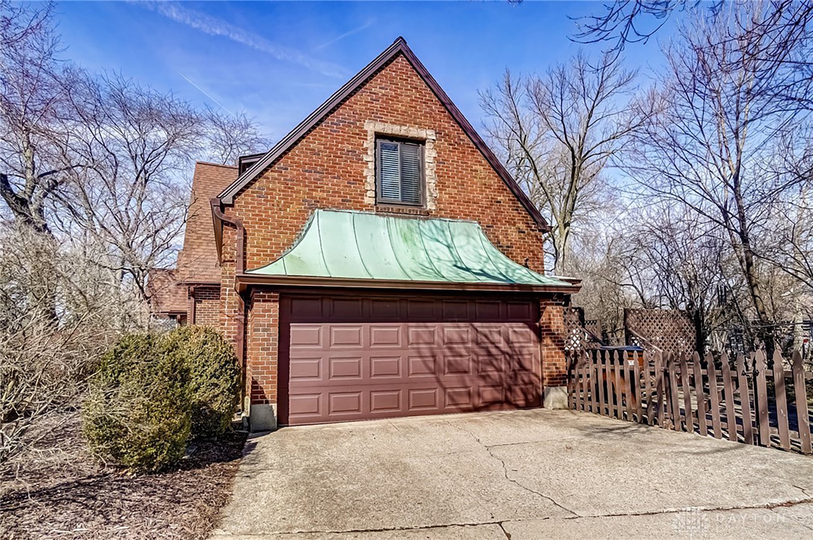 The home has a two car side entry garage.