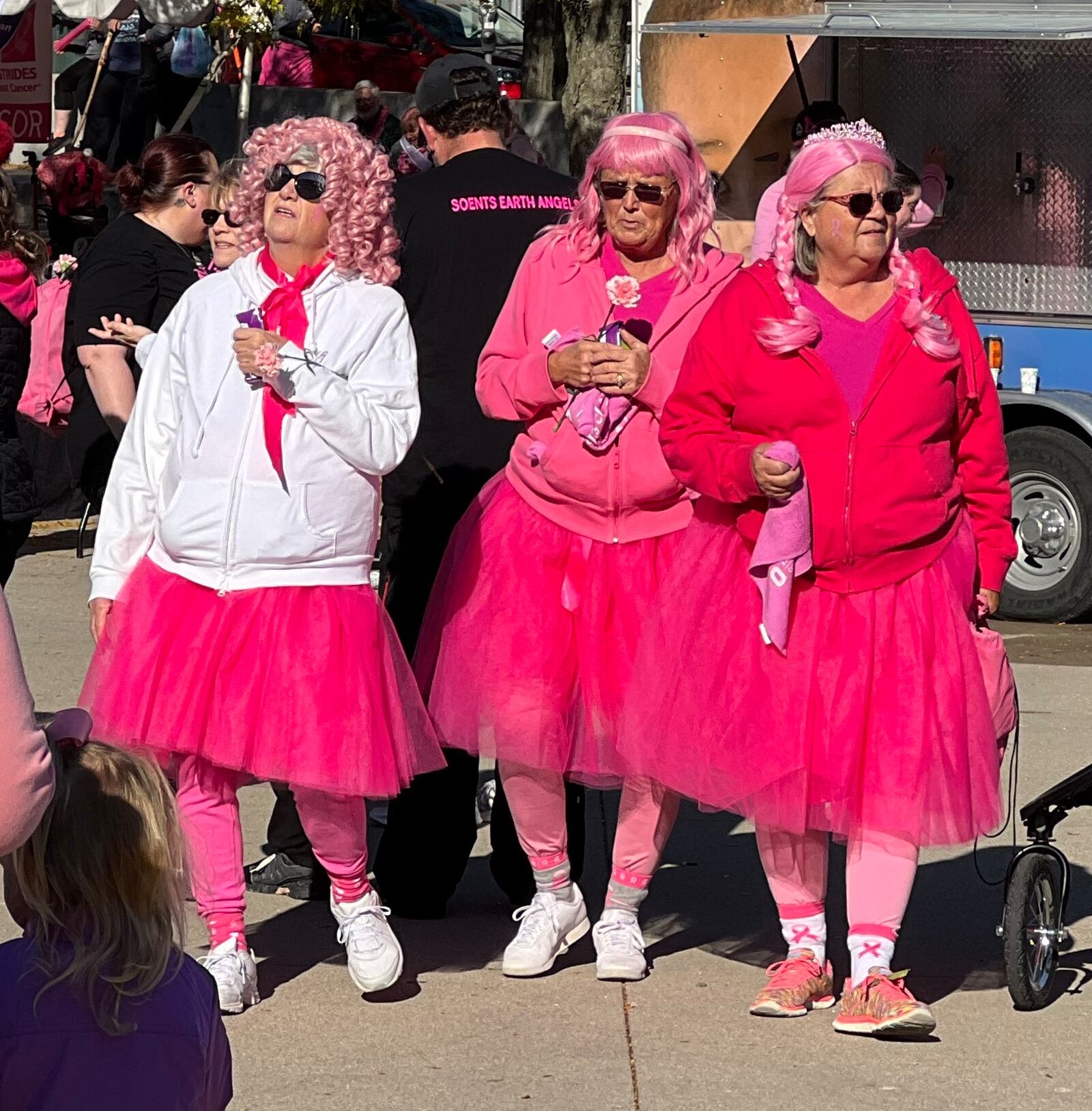 Pink was the color of the day as people participated Saturday in the Making Strides Breast Cancer Awareness Walk in downtown Dayton.