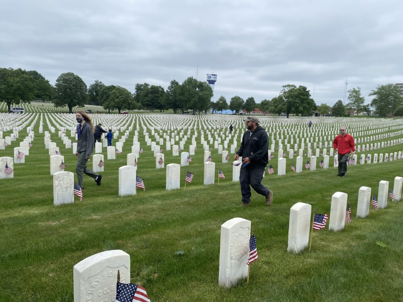 Scouts at National Cemetery