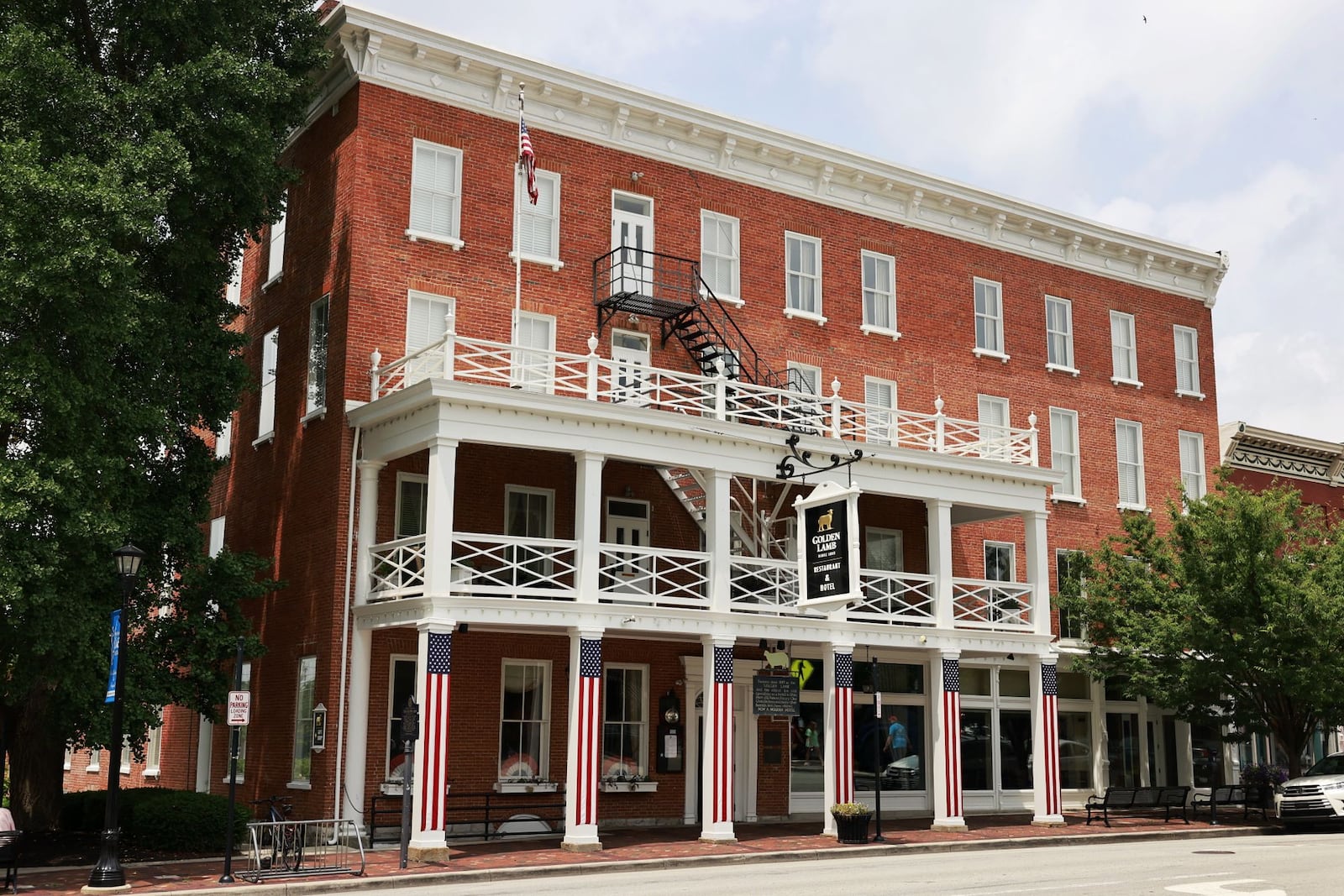 The Golden Lamb restaurant and inn on South Broadway Street in downtown Lebanon, 2023. NICK GRAHAM/STAFF. NICK GRAHAM/STAFF