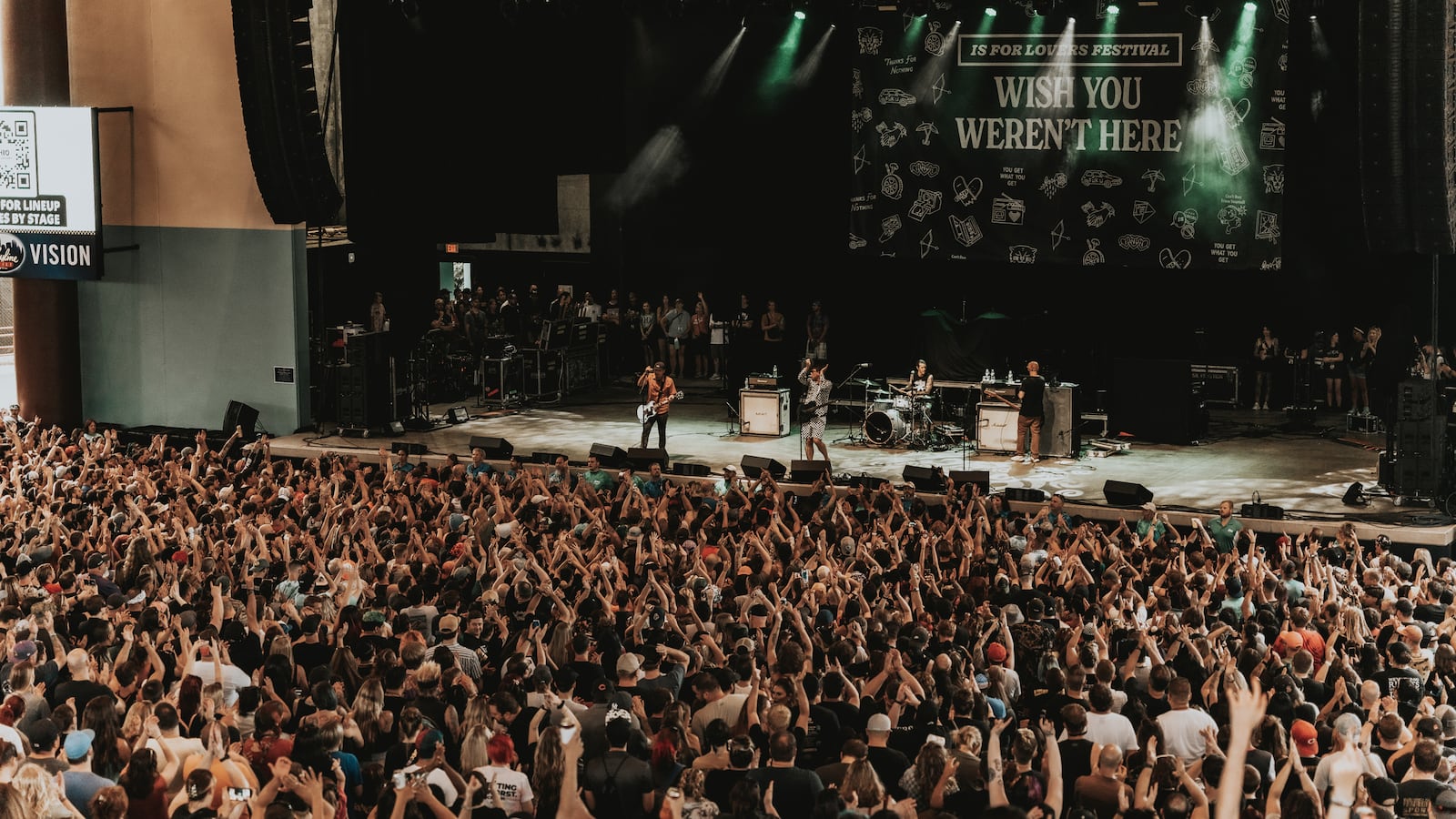 Hawthorne Heights (pictured) presents its second annual Ohio Is For Lovers with headliners Jimmy Eat World, Alkaline Trio and Underoath at Riverbend Music Center in Cincinnati on Saturday, Sept. 9.