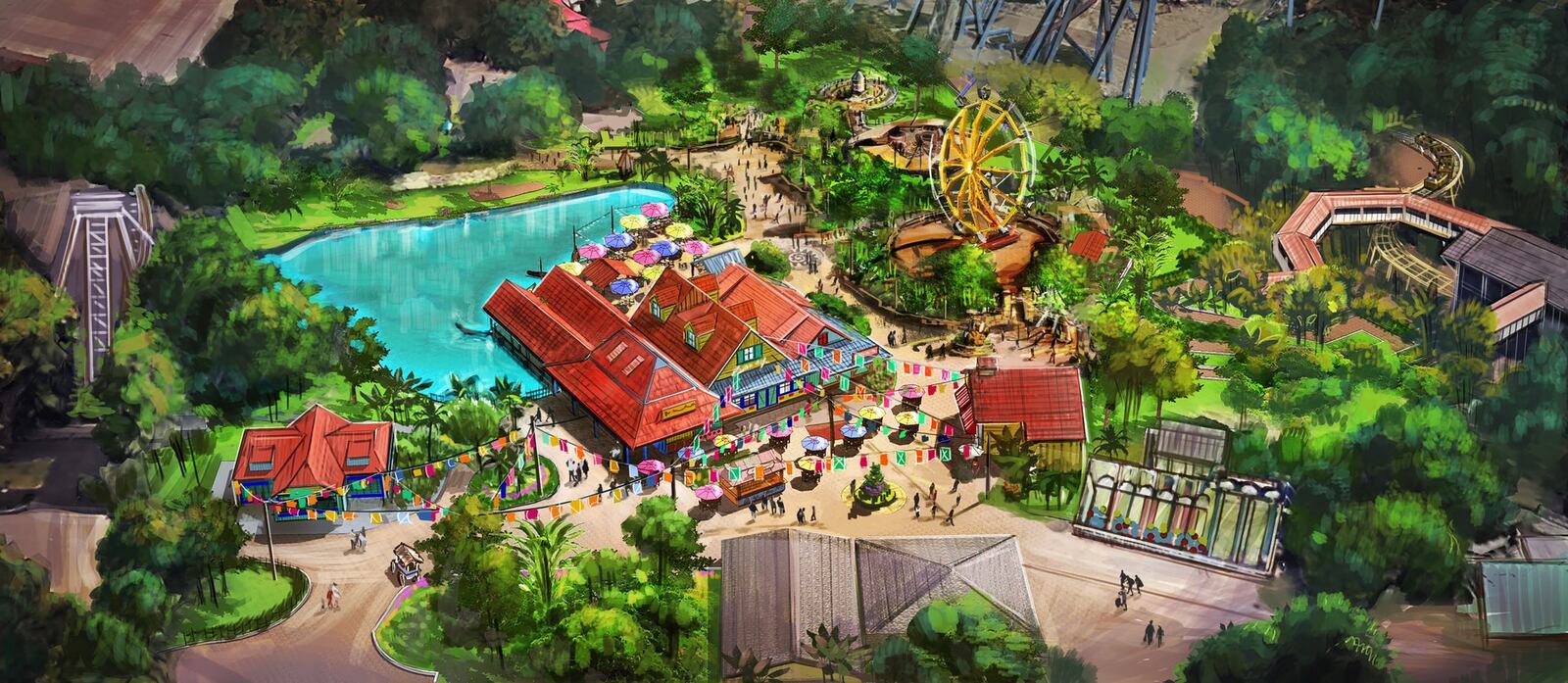 Adventure Port is a new area of Kings Island that will debut in 2023 and is located between Coney Mall and Action Zone. “ CONTRIBUTED/KINGS ISLAND