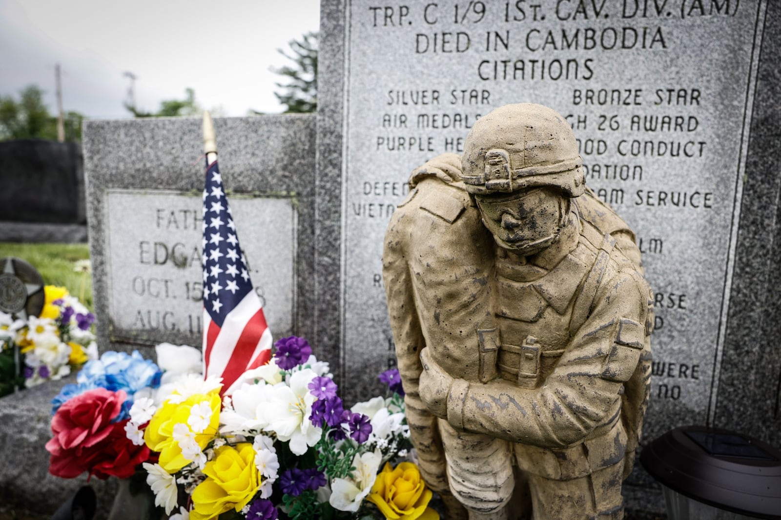 Sgt. Gary McKiddy was killed in Cambodia during the Vietnam War on May 6, 1970, while trying to rescue the pilot of a burning helicopter. Despite his heroism, McKiddy has not received the Medal of Honor for his bravery. JIM NOELKER/STAFF