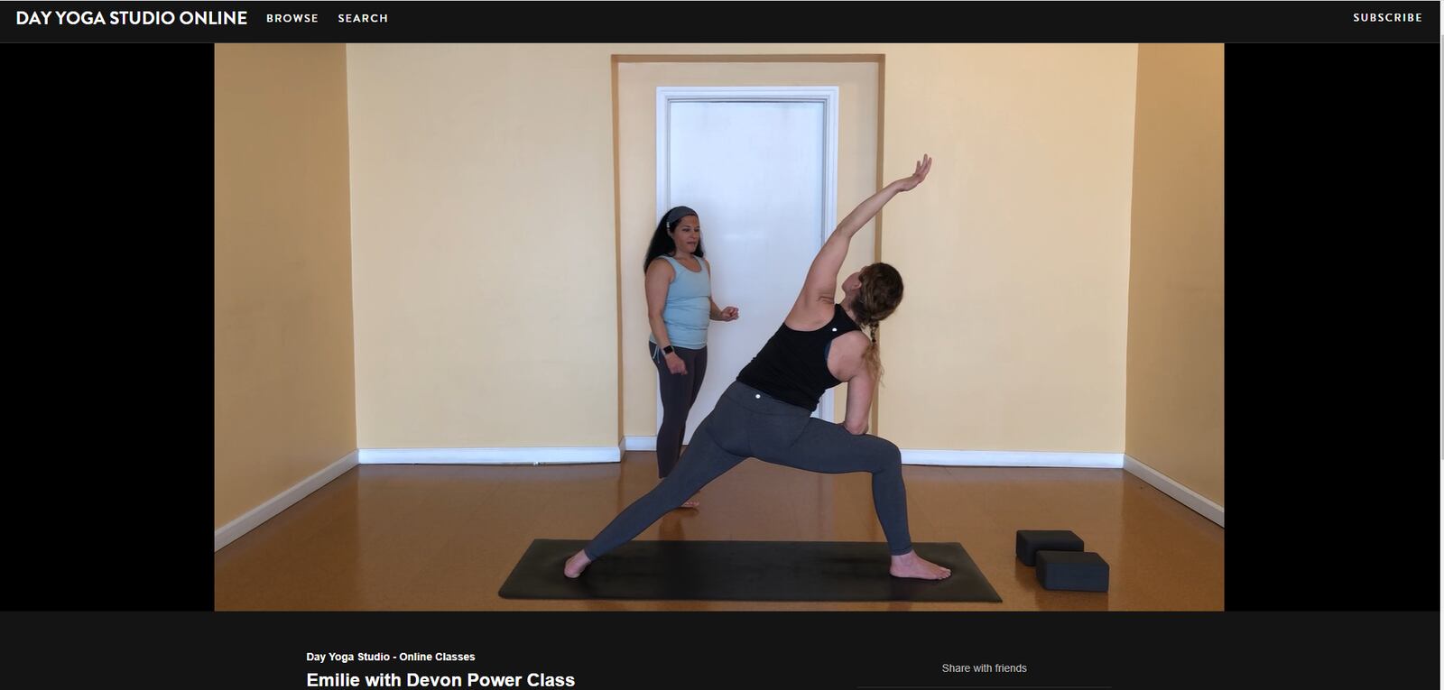 Day Yoga Studio Online offers on-demand yoga classes in a variety of class styles like gentle yoga, prenatal yoga, and a few sessions just for beginners to learn the basics. CONTRIBUTED