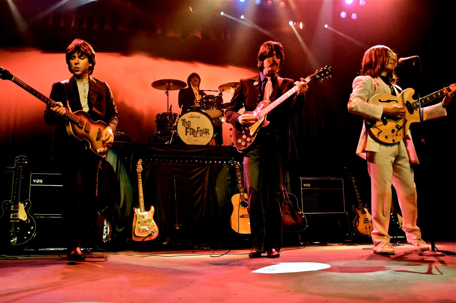 Since forming in Los Angeles in 1997, Emmy-winning Beatles tribute the Fab Four has entertained audiences from Australia and Brazil to Japan and, now, at Rose Music Center in Huber Heights on Saturday, Aug. 27.