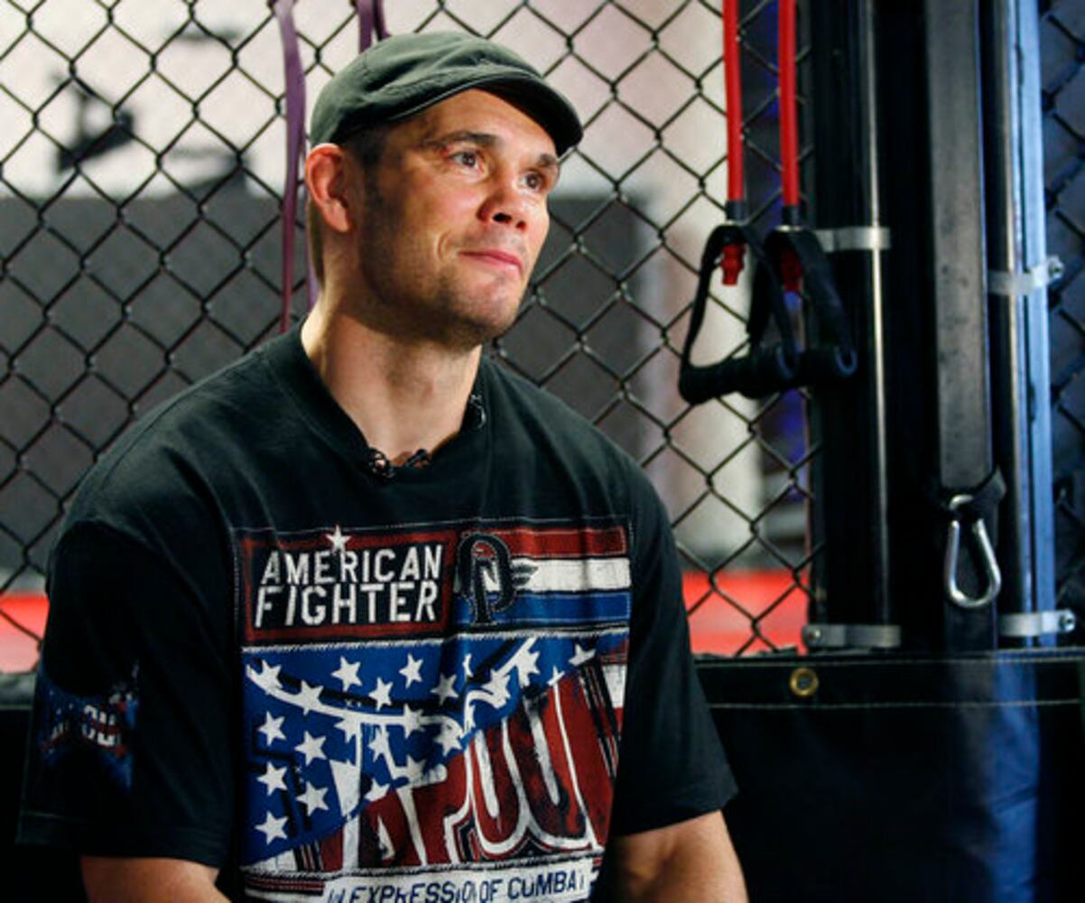 UFC star Rich Franklin trains for fight