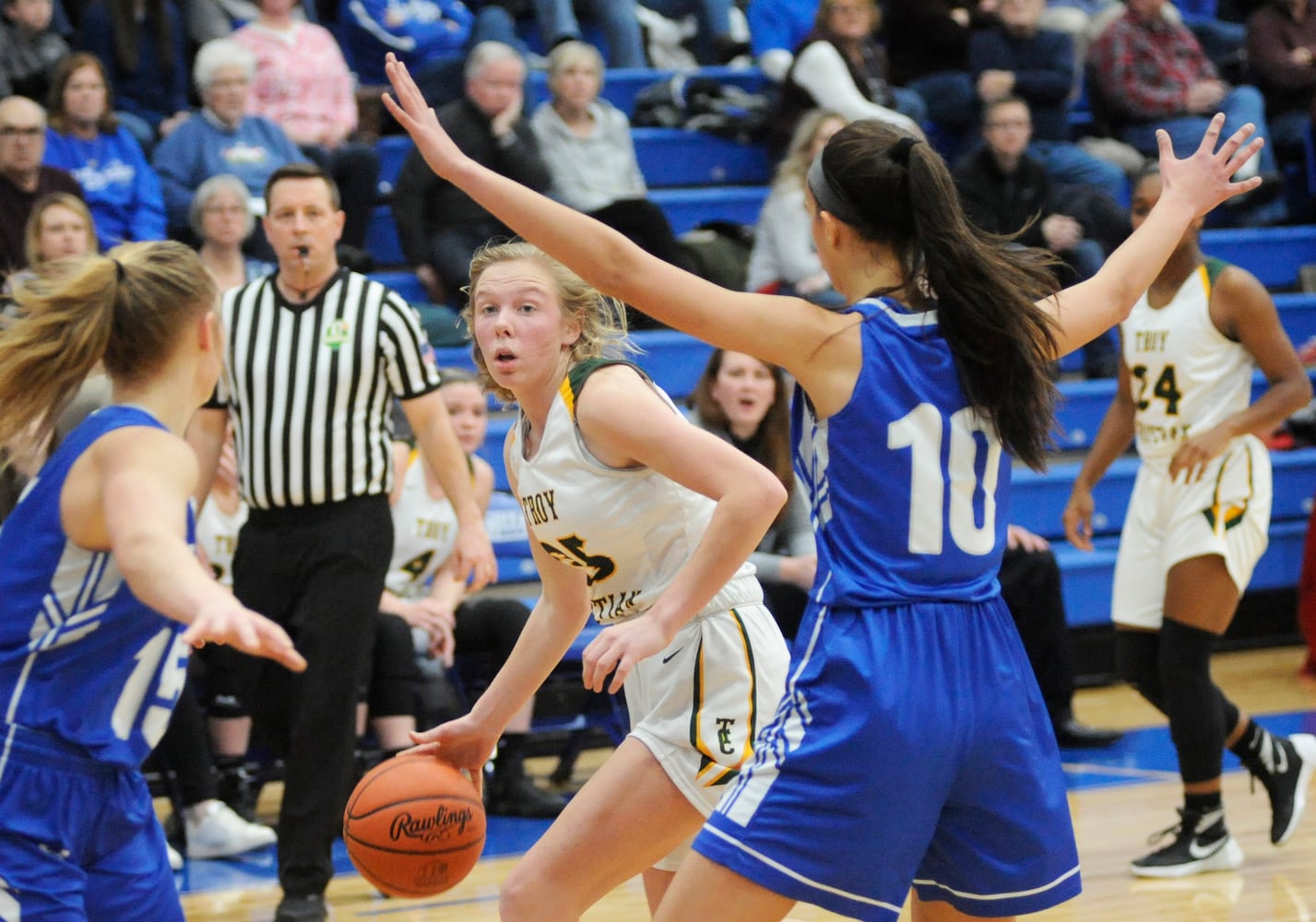 PHOTOS: Franklin Monroe vs. Troy Christian girls basketball