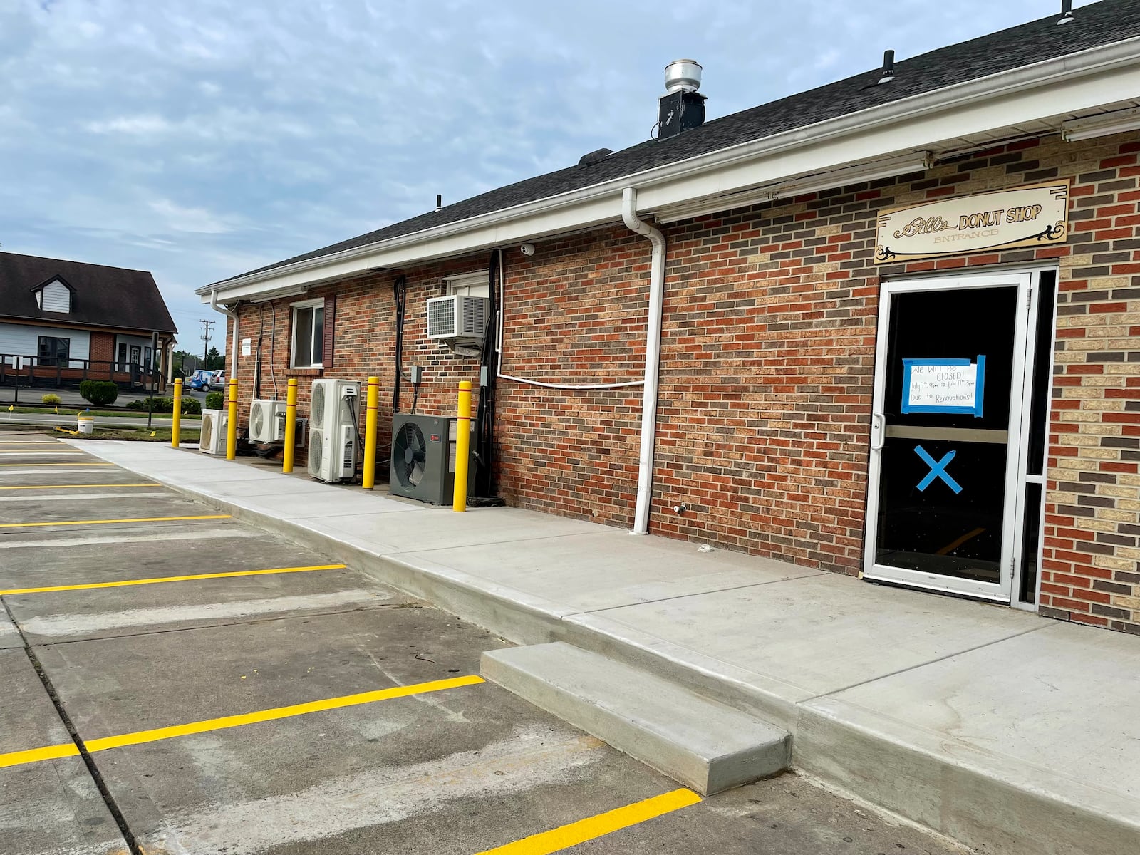 Bill’s Donut Shop in Centerville temporarily closed its doors on July 7 for renovations and today, July 17 it reopens at 3 p.m. for carryout only. NATALIE JONES/STAFF