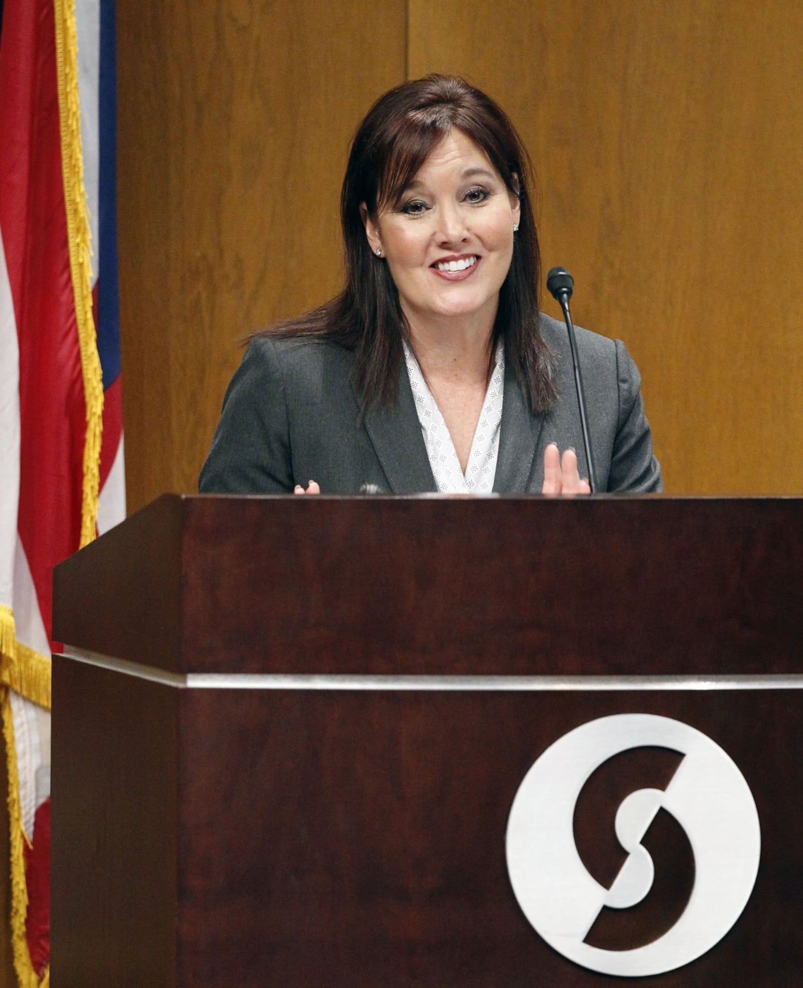 Ohio Lt. Governor Mary Taylor announced in January 2015 that Ohio leaders are preparing to let Sinclair Community College offer four-year baccalaureate degrees in certain targeted disciplines. TY GREENLEES / STAFF